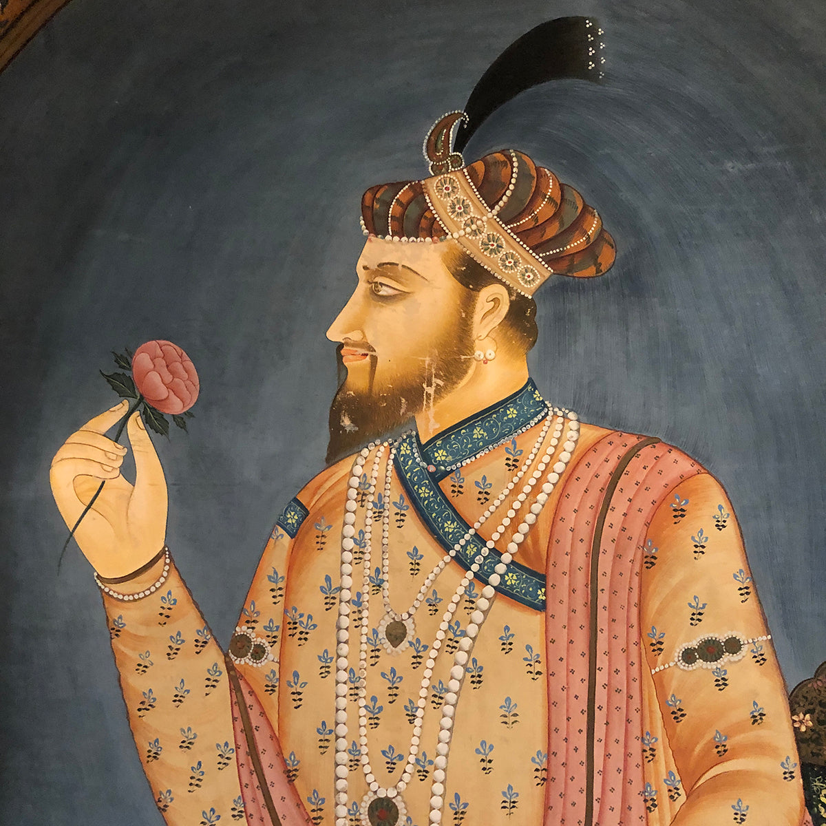 Mughal Painting-Male - Vintage India NYC