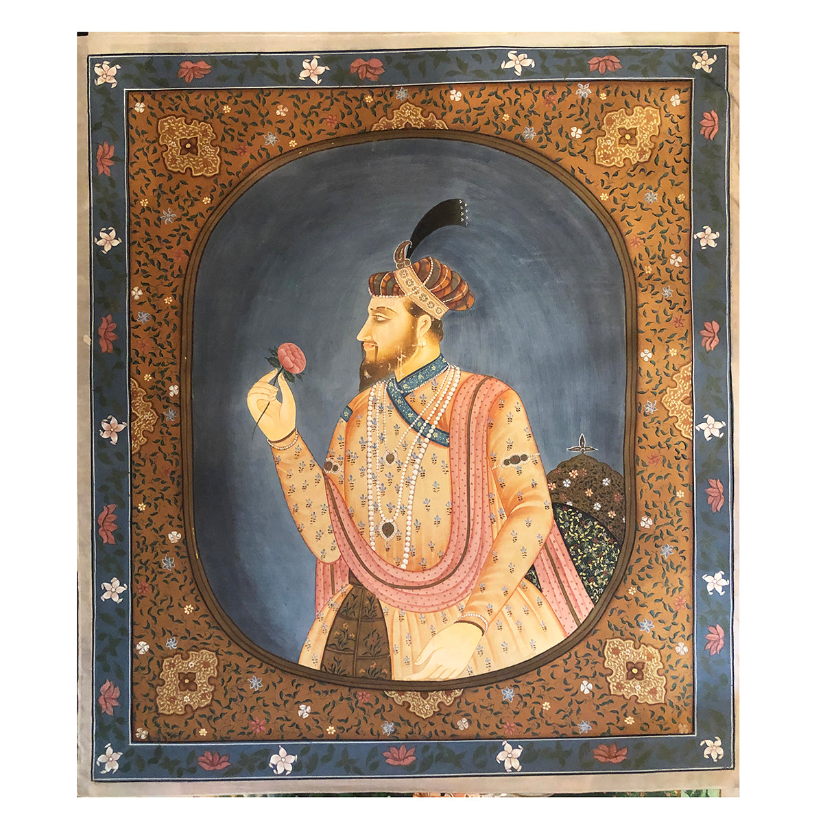 Mughal Painting-Male - Vintage India NYC