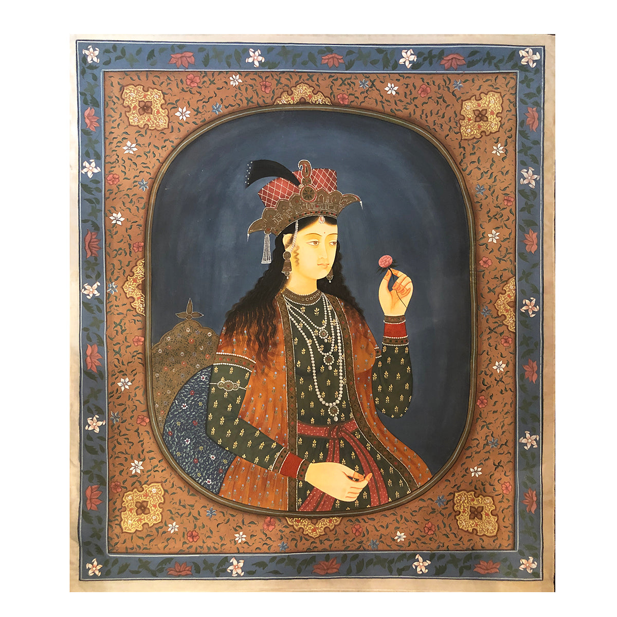 Mughal Painting-Female - Vintage India NYC