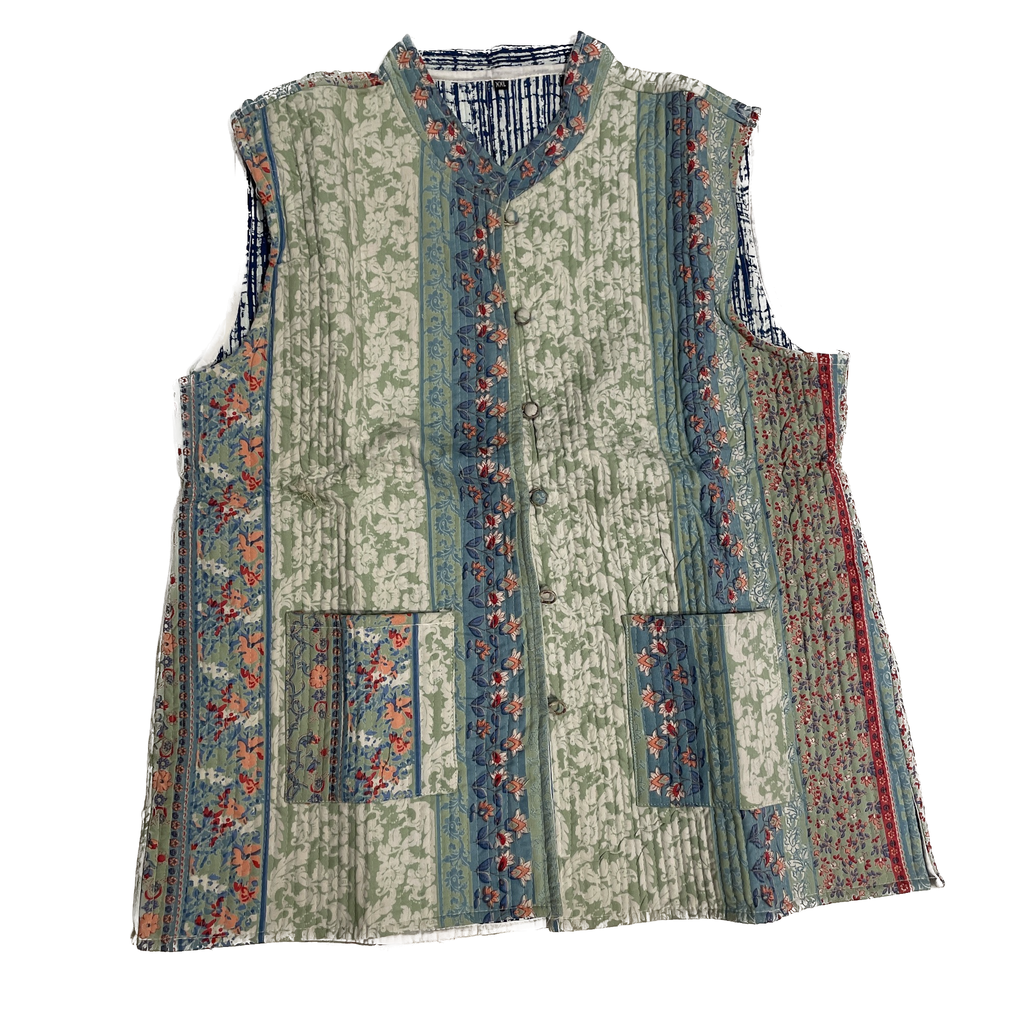 Reversible Quilted Vest-Size 40 - Vintage India NYC