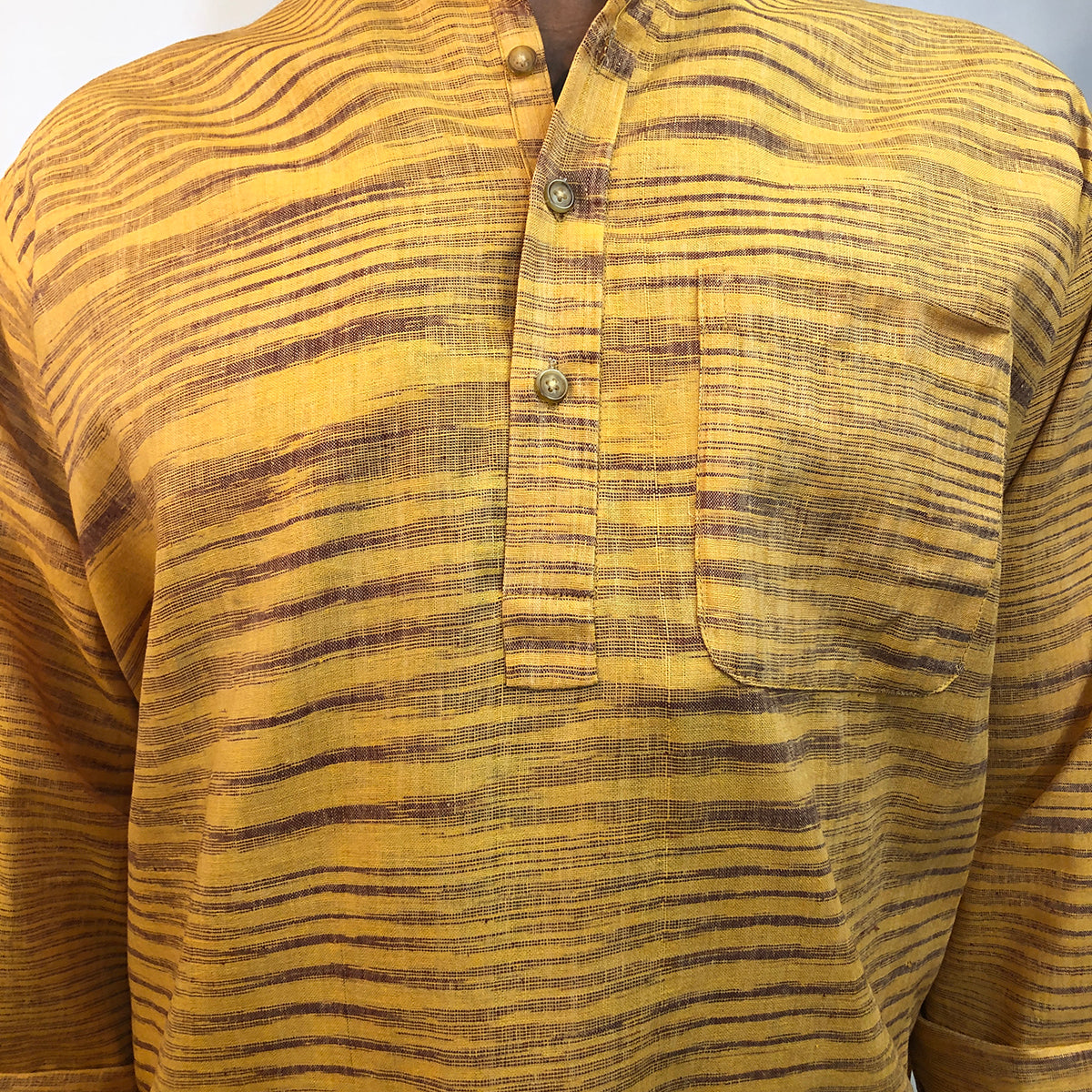 Handspun Raw Silk Kurta - Vintage India NYC