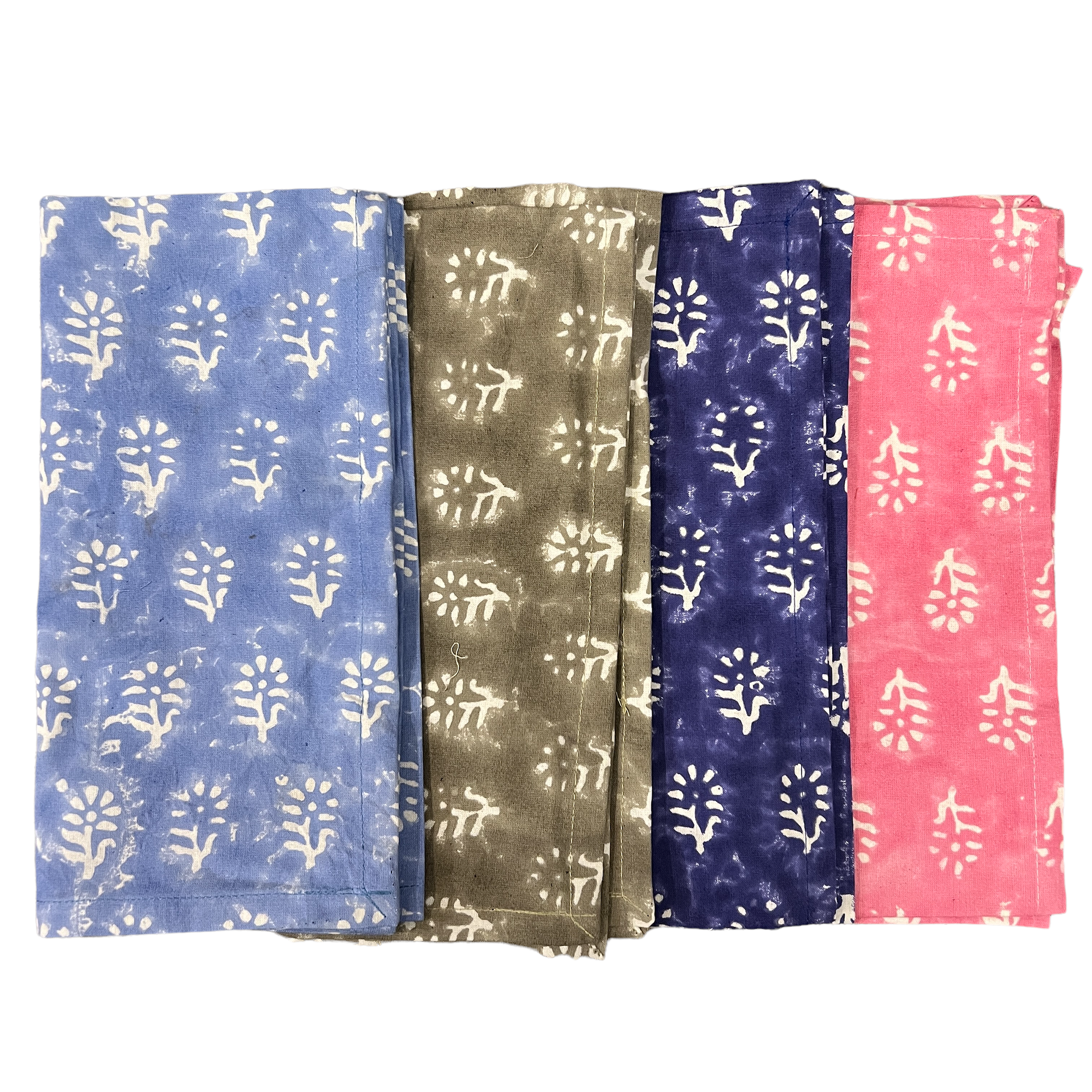 SC Hand Bagru Print Napkins-4 styles - Vintage India NYC