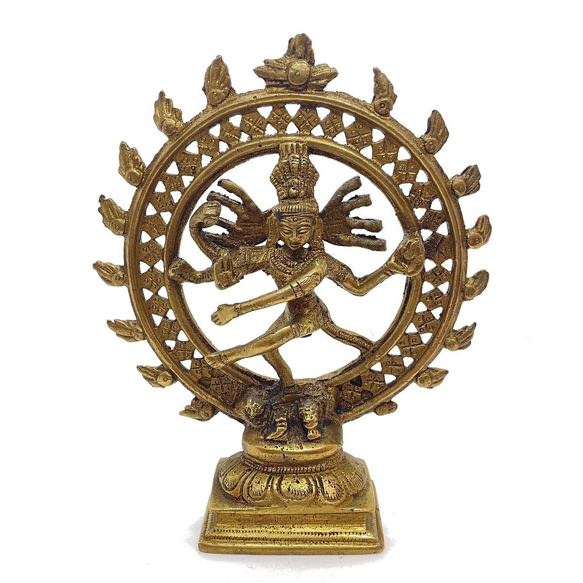 GM Brass Nataraja 6 in - Vintage India NYC