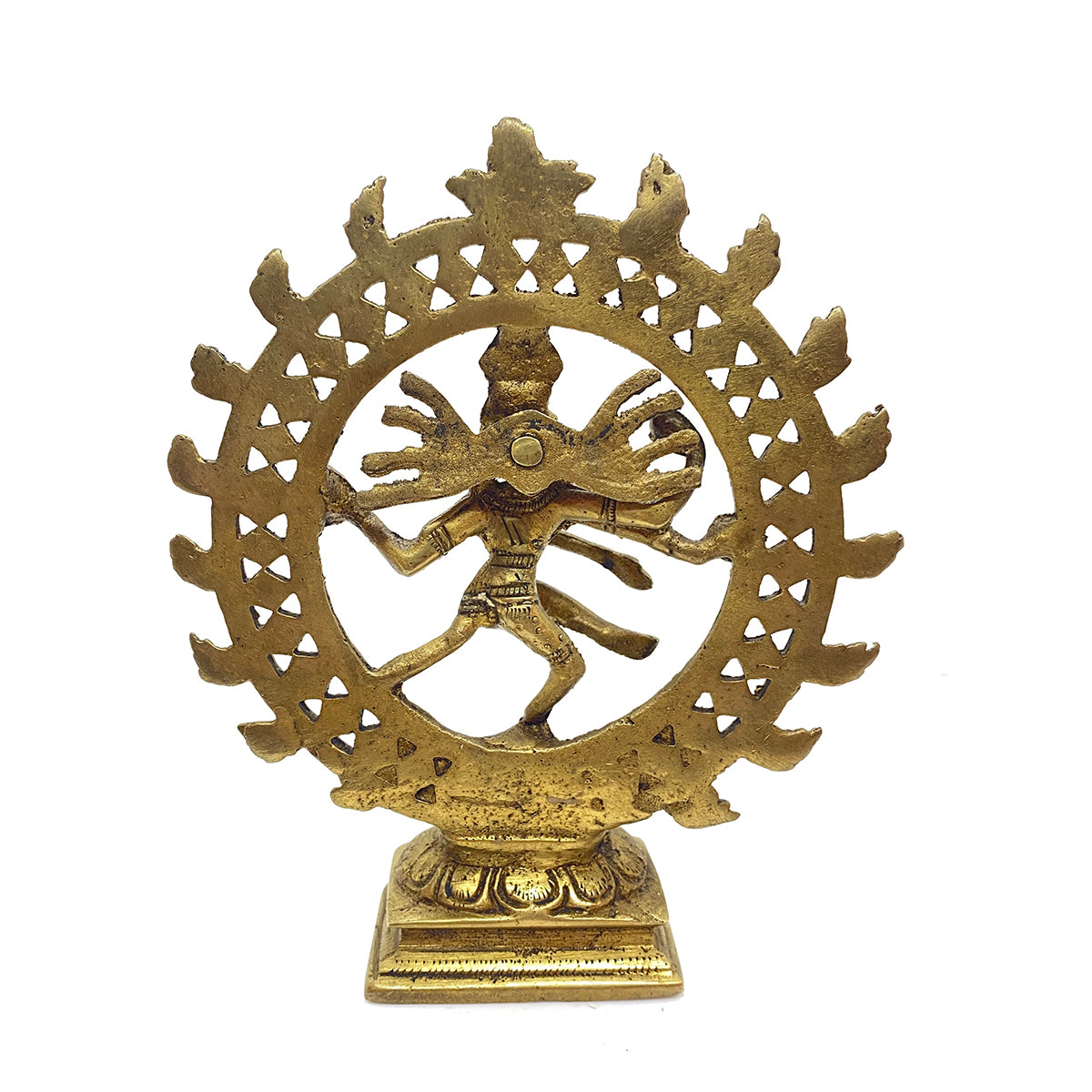 GM Brass Nataraja 6 in - Vintage India NYC