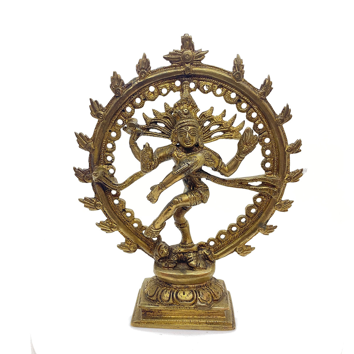 GM Brass Nataraja 7 in - Vintage India NYC