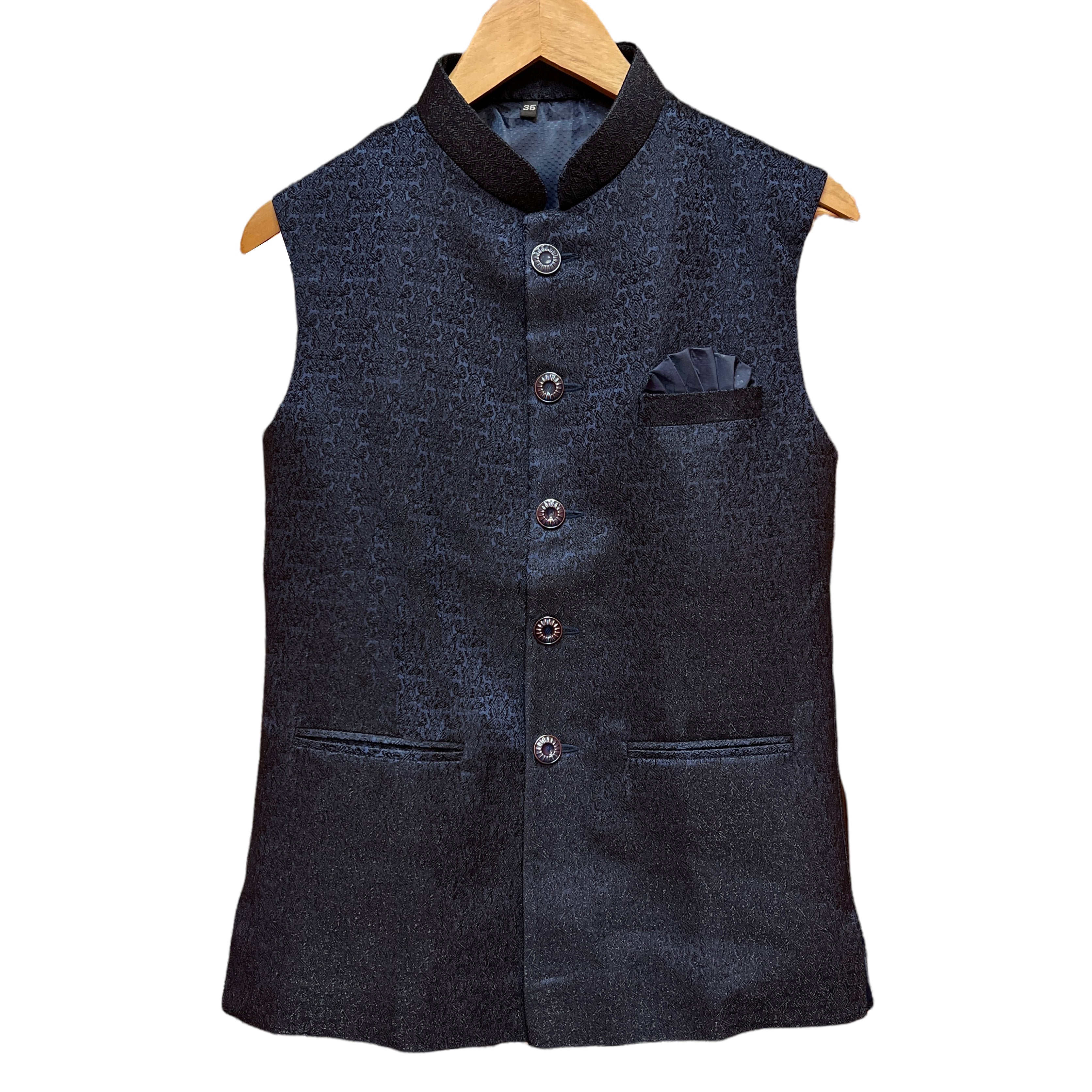 YD Jacquard Vest- 2 Colors - Vintage India NYC