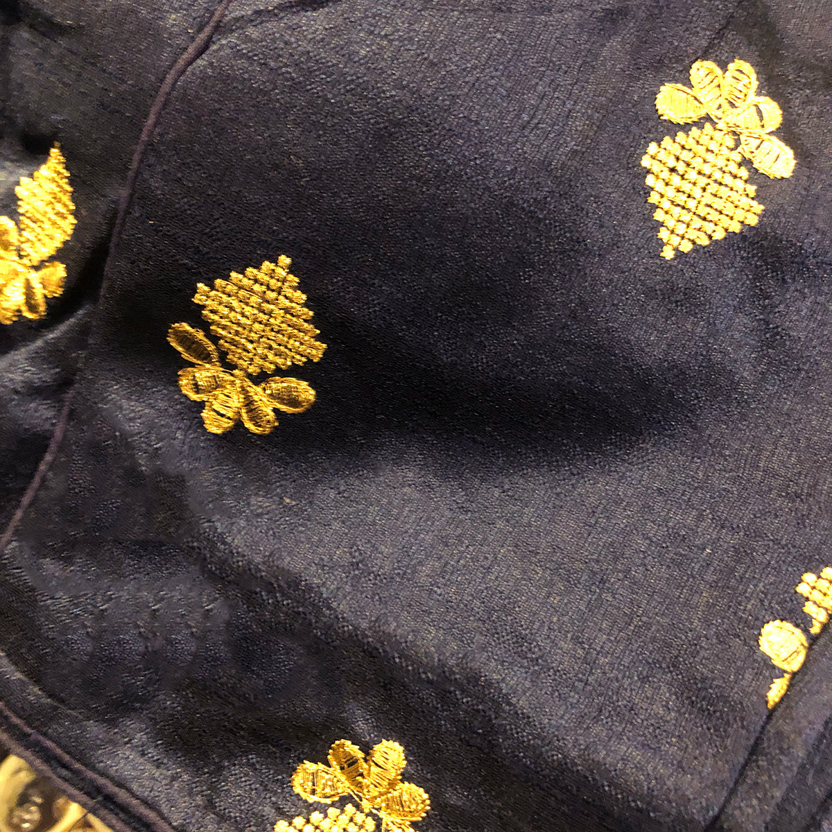 IE Gold Buti Choli Blouse - Vintage India NYC