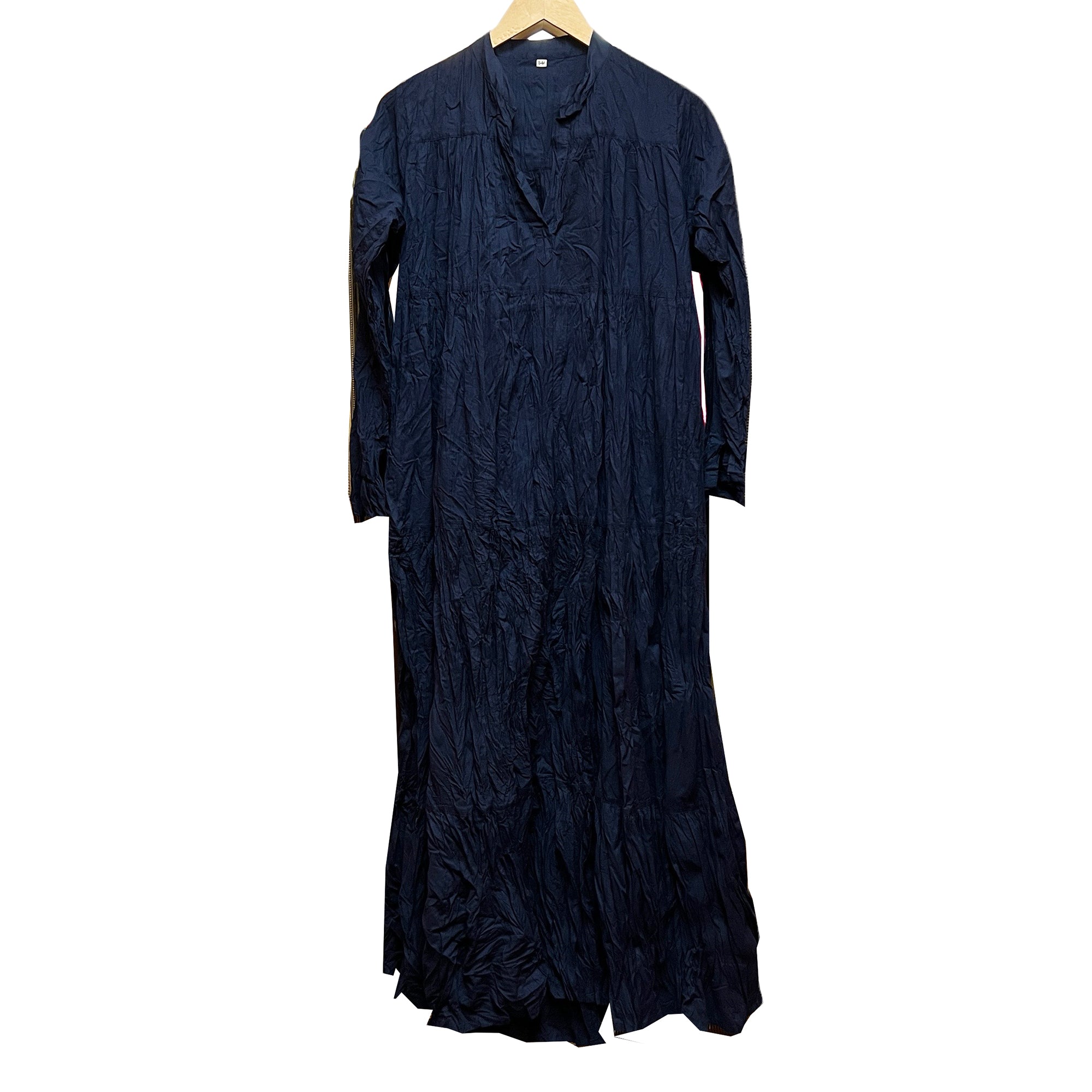 Crushed Cotton Maxi Dress-3 Colors - Vintage India NYC