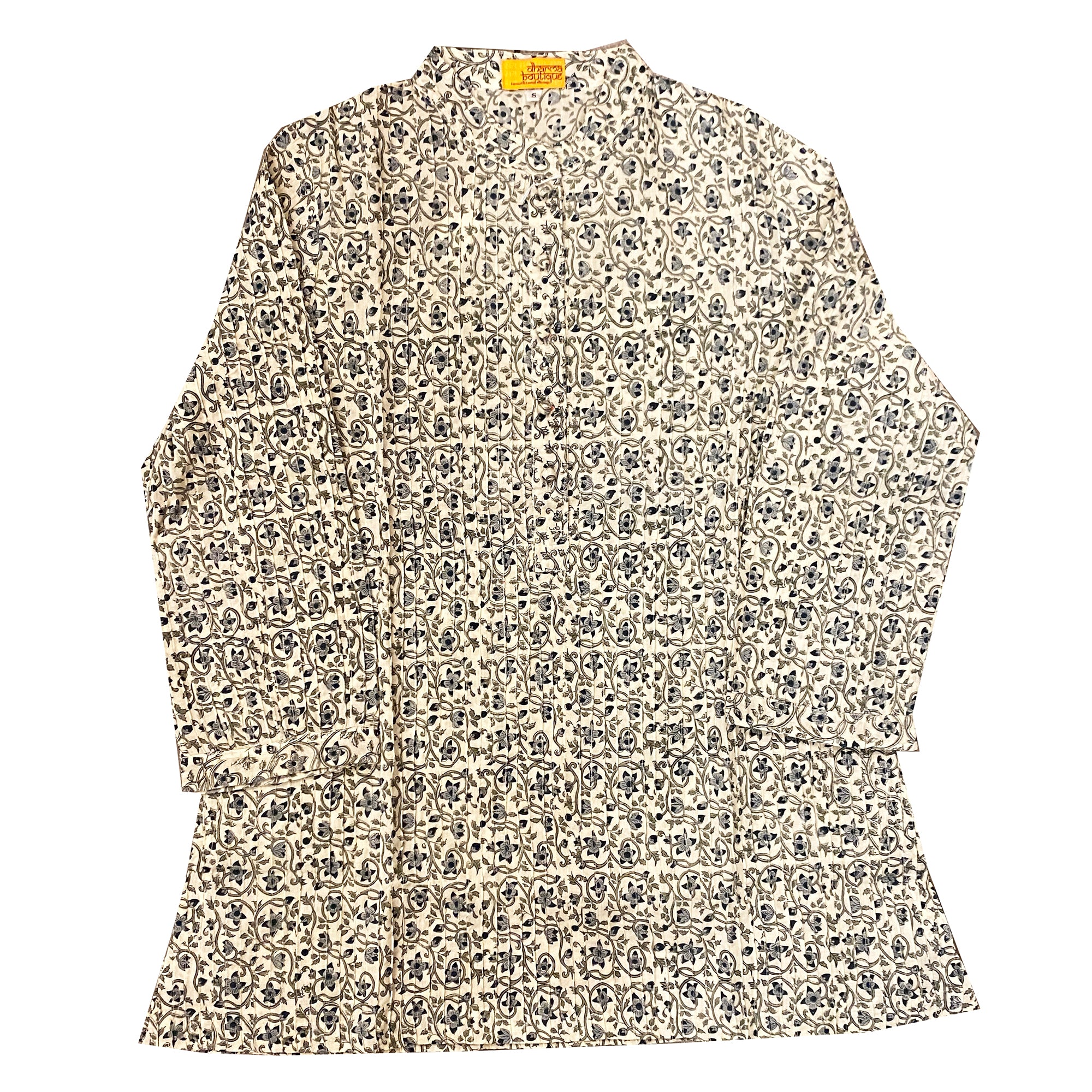 DB Block Print Top-6 Styles- Choose Size & Style - Vintage India NYC