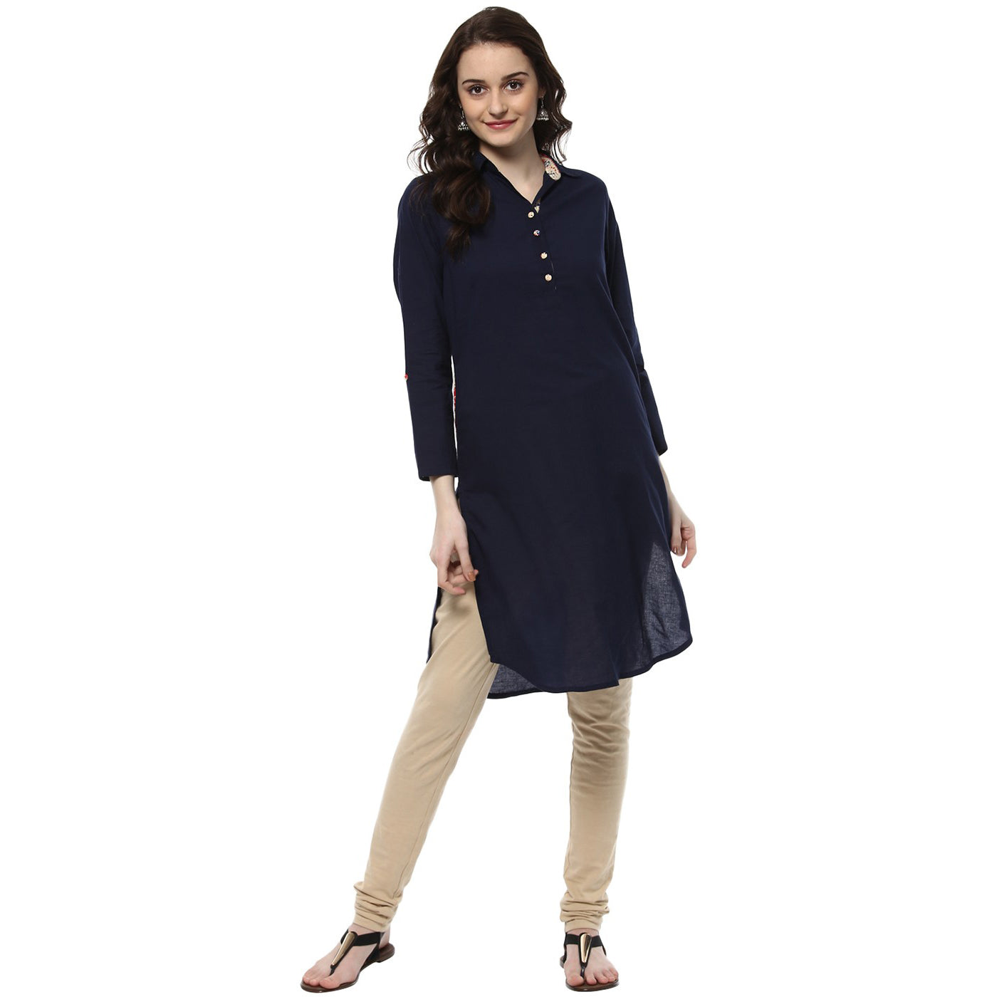 JK Navy Kurta - Vintage India NYC