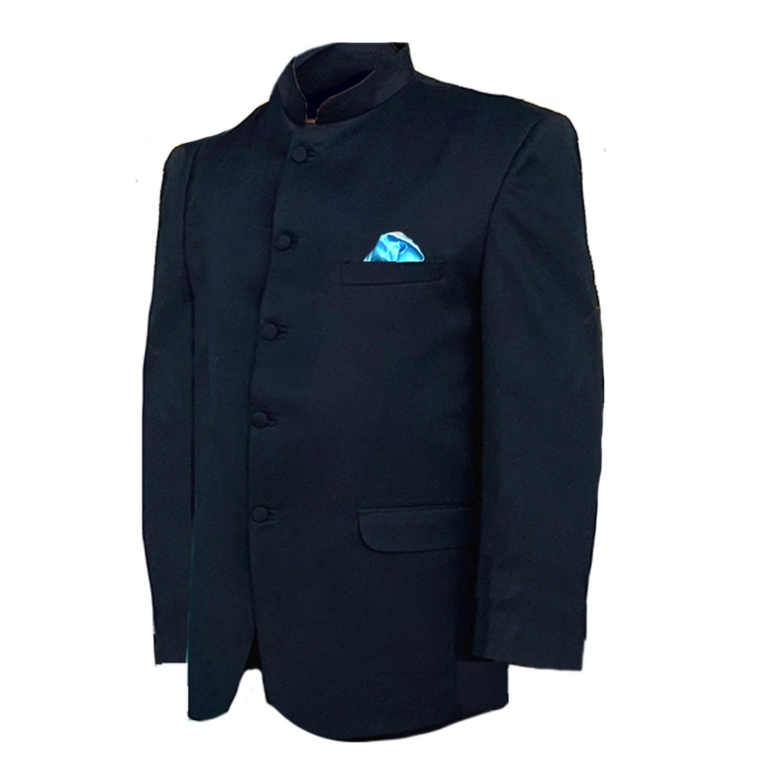 BN Jodhpuri Jacket Navy Big & Tall 54-58 - Vintage India NYC