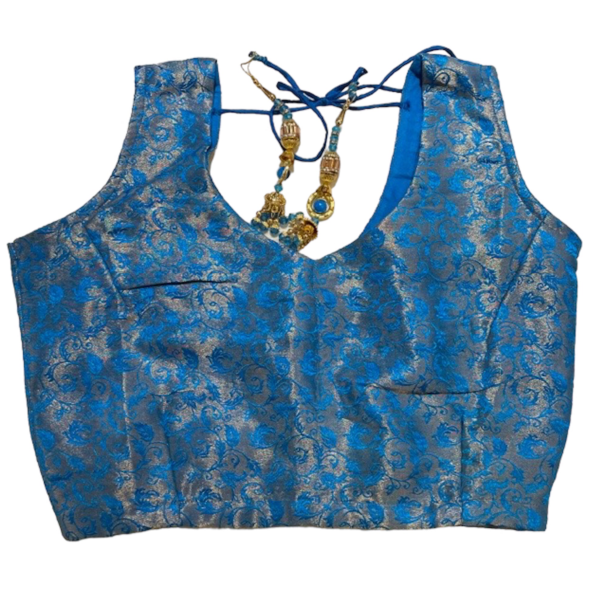 Brocade Saree Blouses-Size 36 - Vintage India NYC