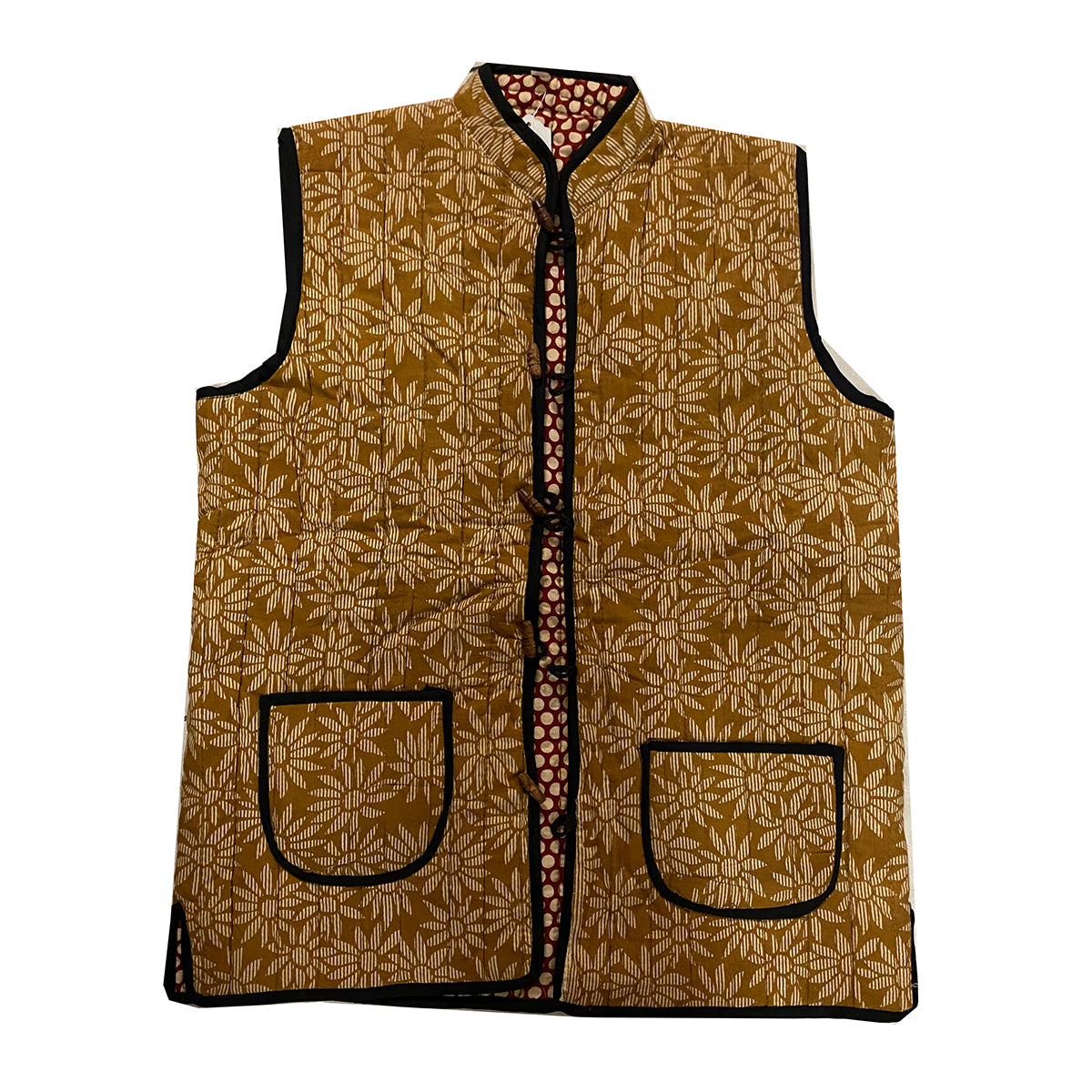 Mens Reversible Quilted Vests - Vintage India NYC