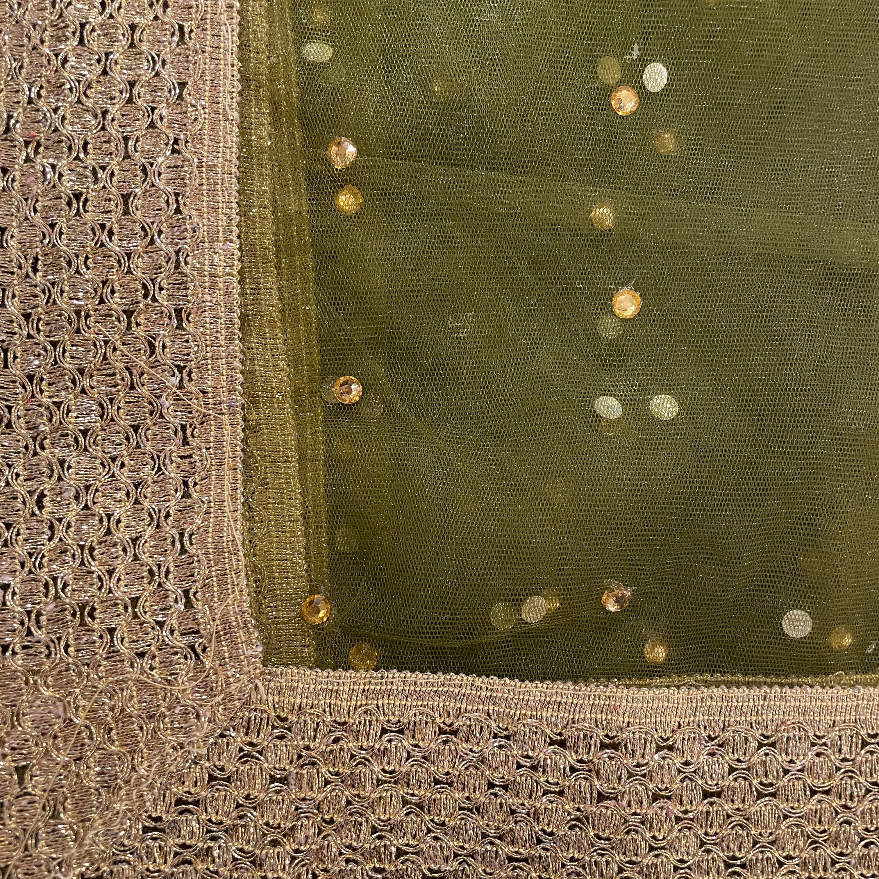 DT Stonework Dupatta - Vintage India NYC