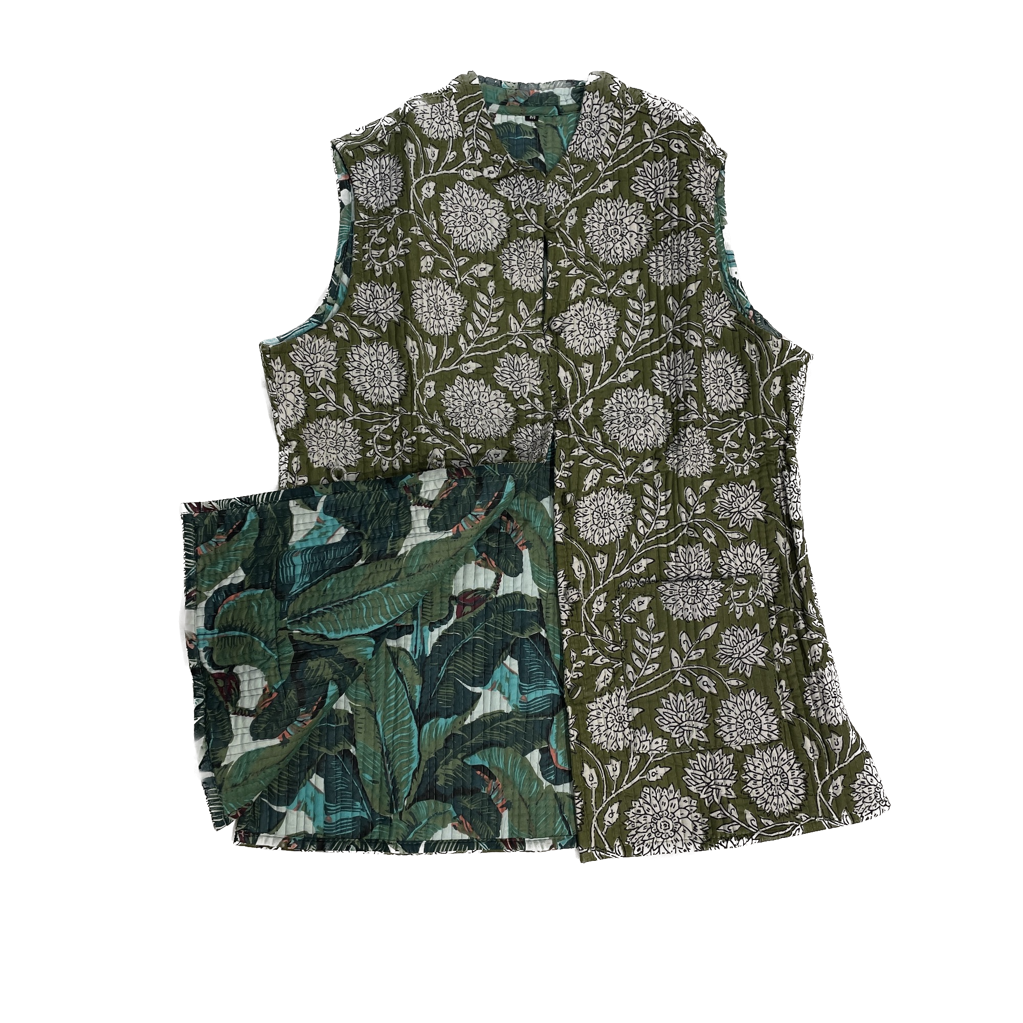 Reversible Quilted Vest-Size 36 - Vintage India NYC