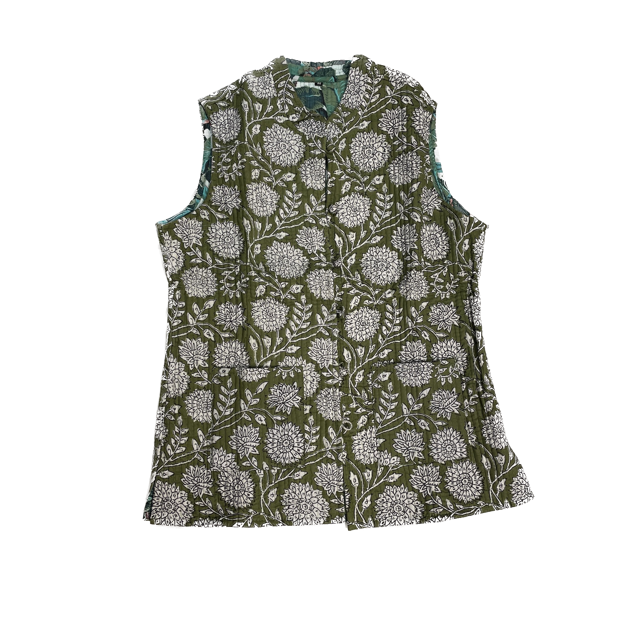 Reversible Quilted Vest-Size 36 - Vintage India NYC