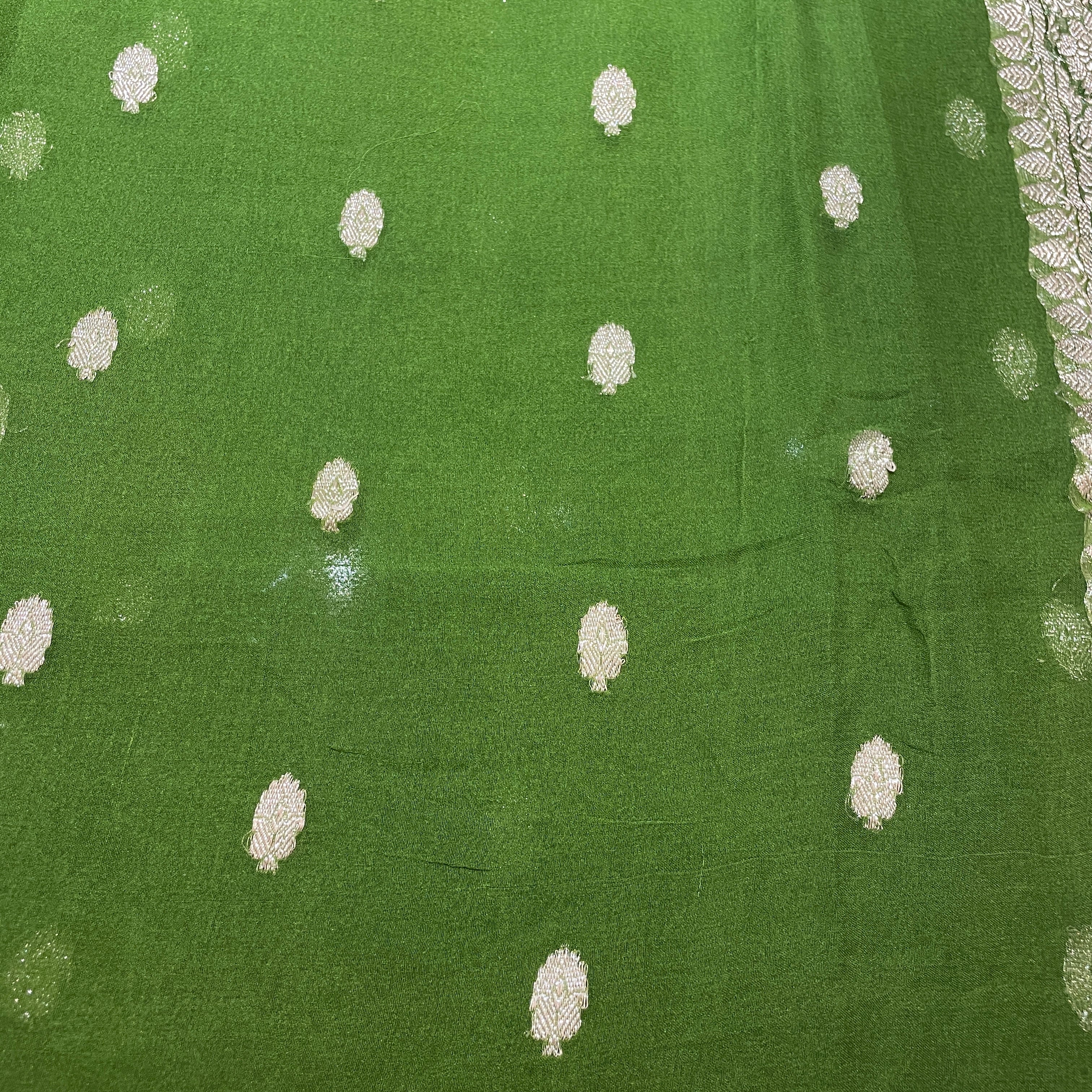 Vintage Georgette Banarasi  Saree 807 - Vintage India NYC