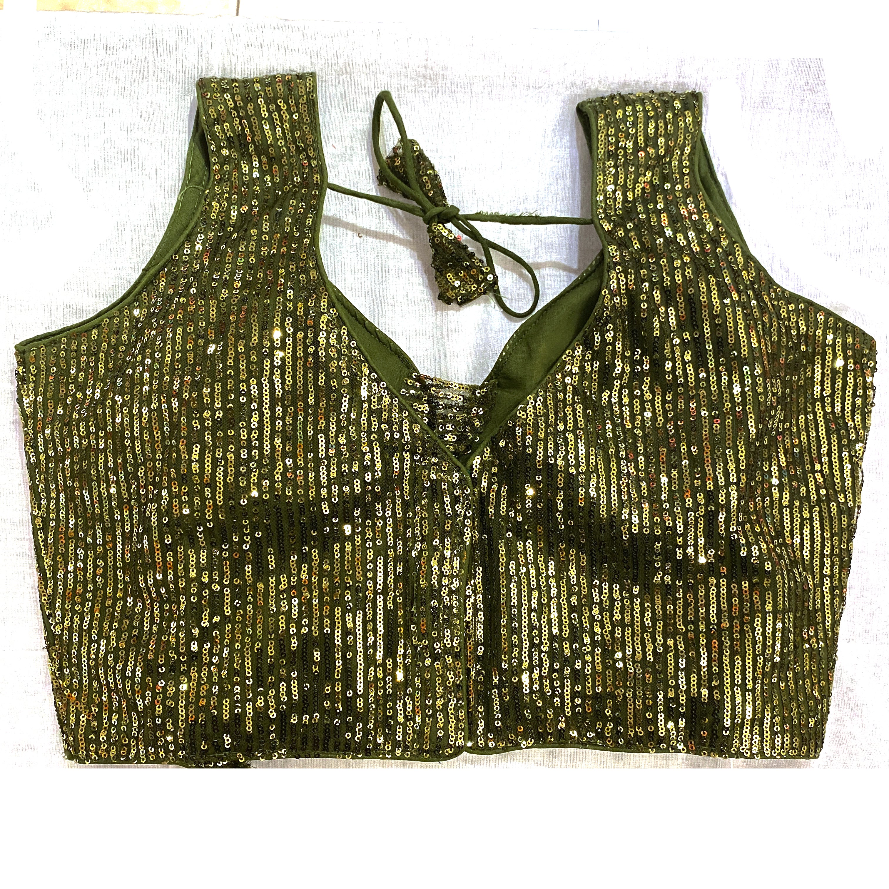 Sequin Choli Blouses-10 Colors - Vintage India NYC