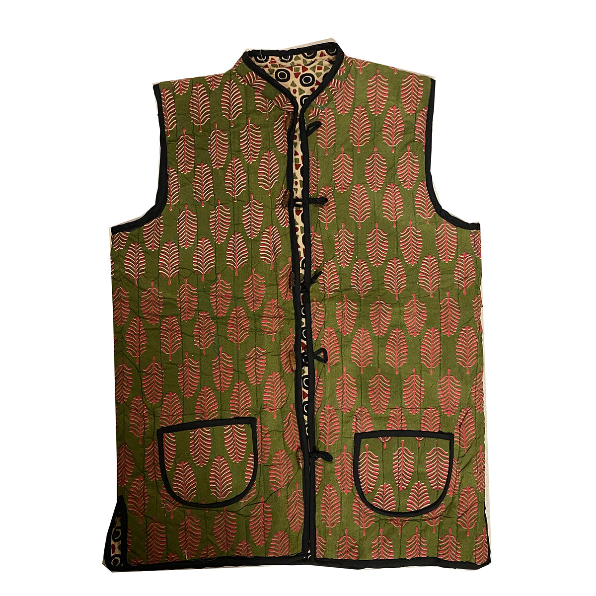 Mens Reversible Quilted Vests - Vintage India NYC