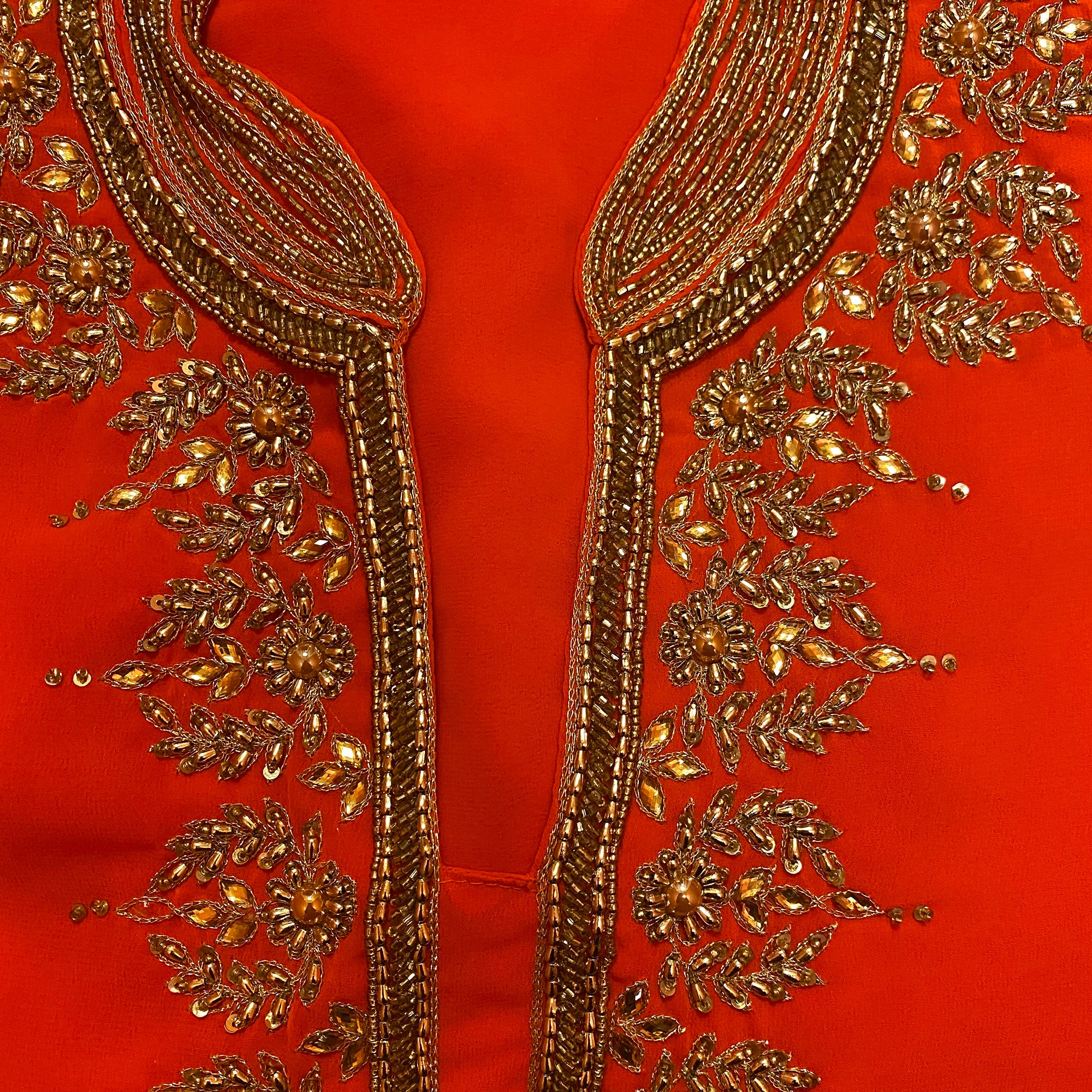 DT Georgette Kurti Size 46 - Vintage India NYC