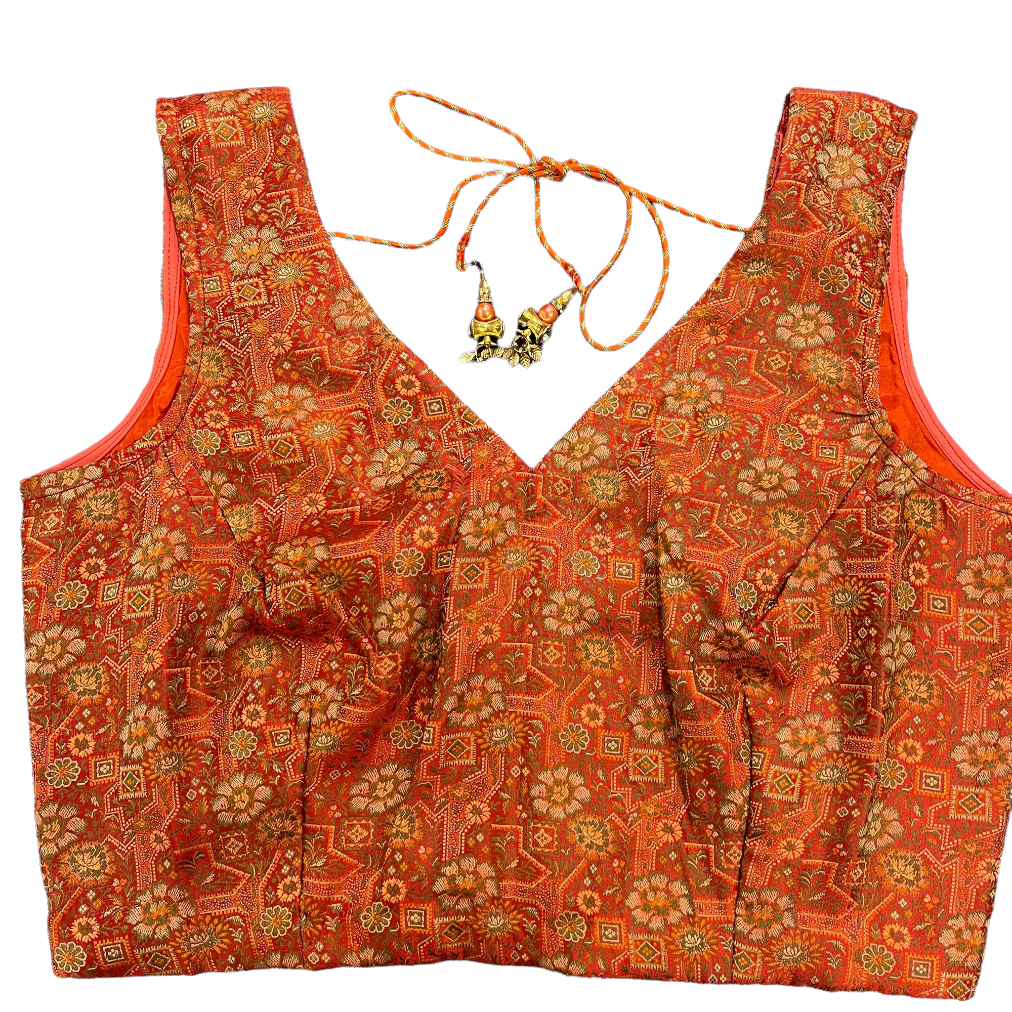 Brocade Saree Blouses-Size 36 - Vintage India NYC