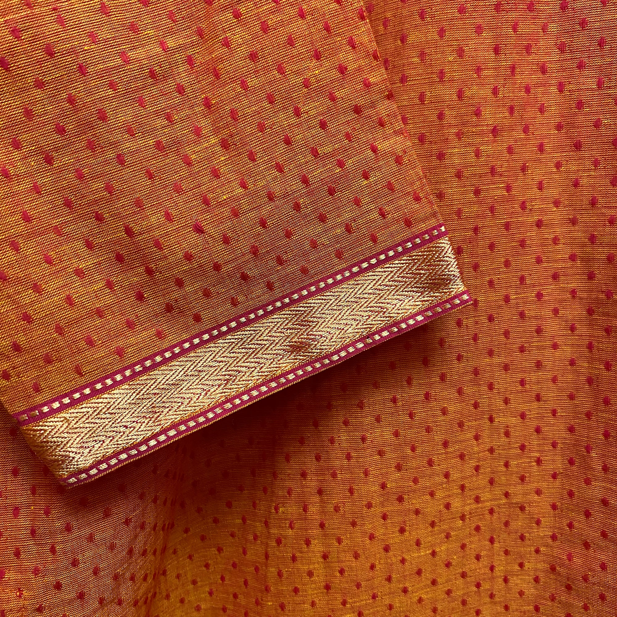 Orange Dot Kurti - Vintage India NYC