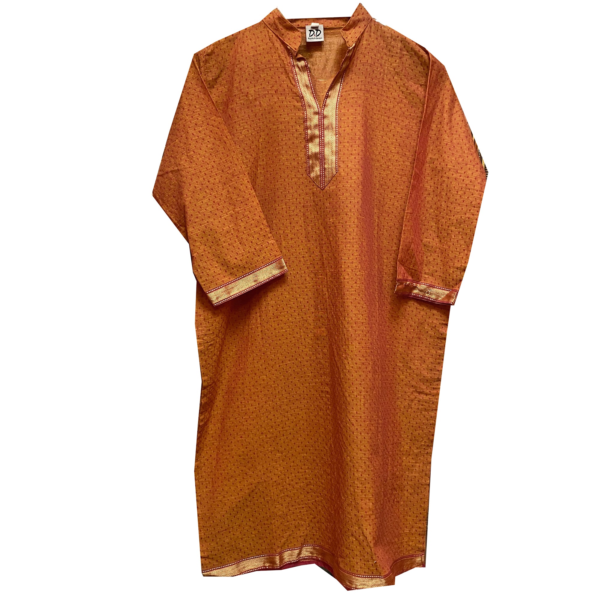 Orange Dot Kurti - Vintage India NYC
