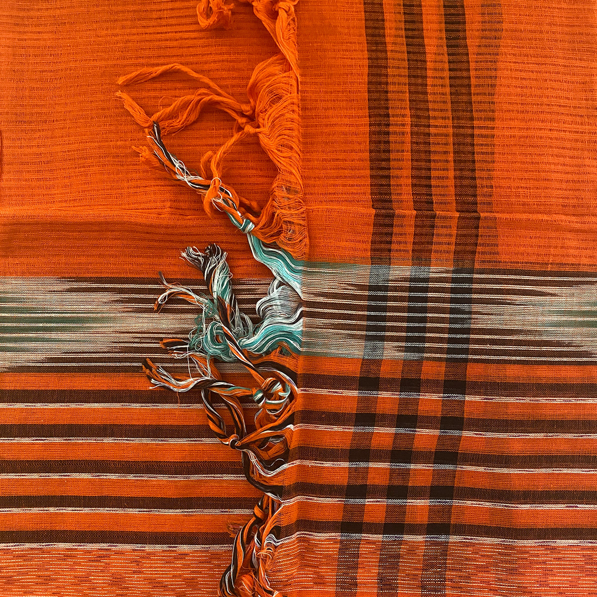 Handwoven Ikat Scarves-5 Colors - Vintage India NYC