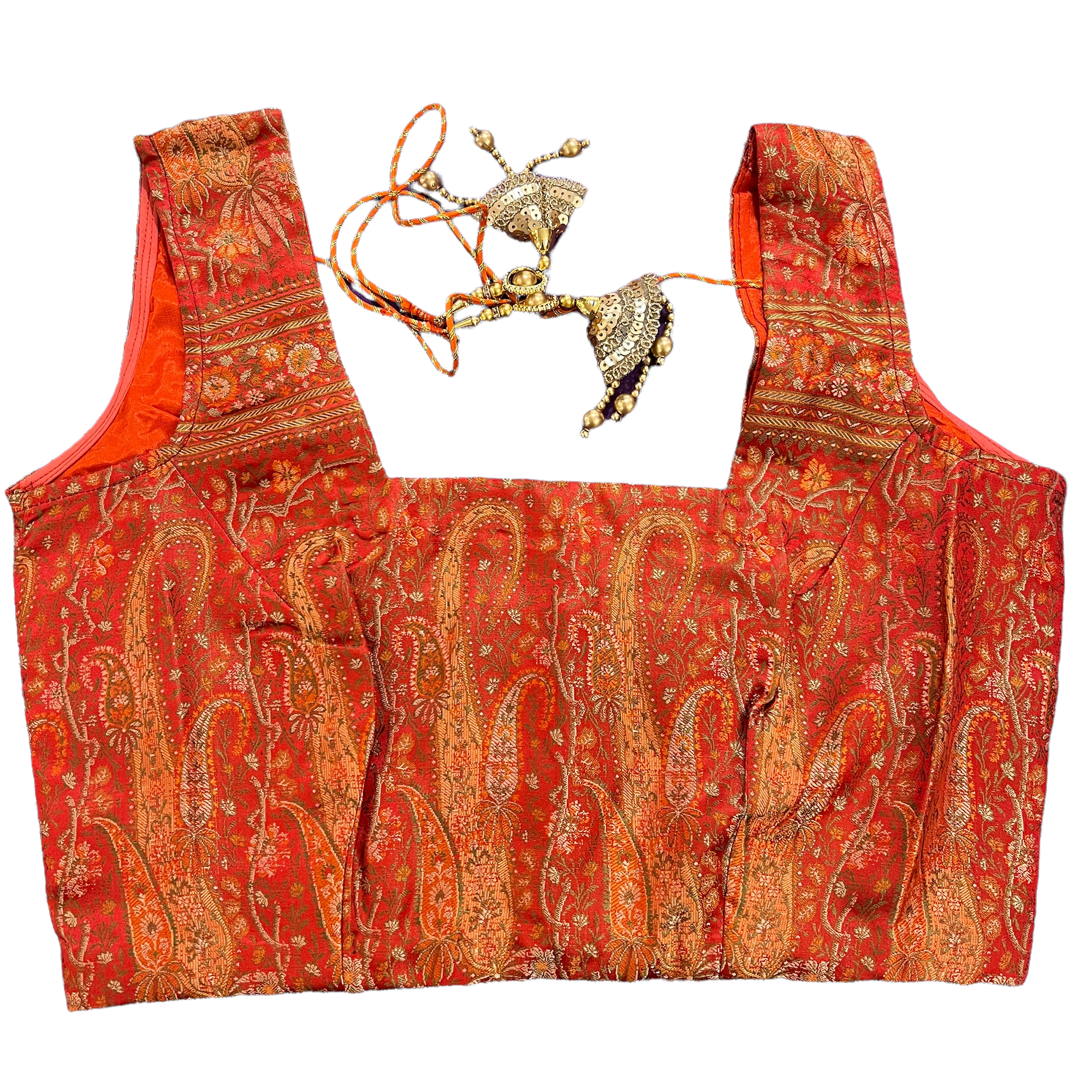 Brocade Saree Blouses-Size 36 - Vintage India NYC