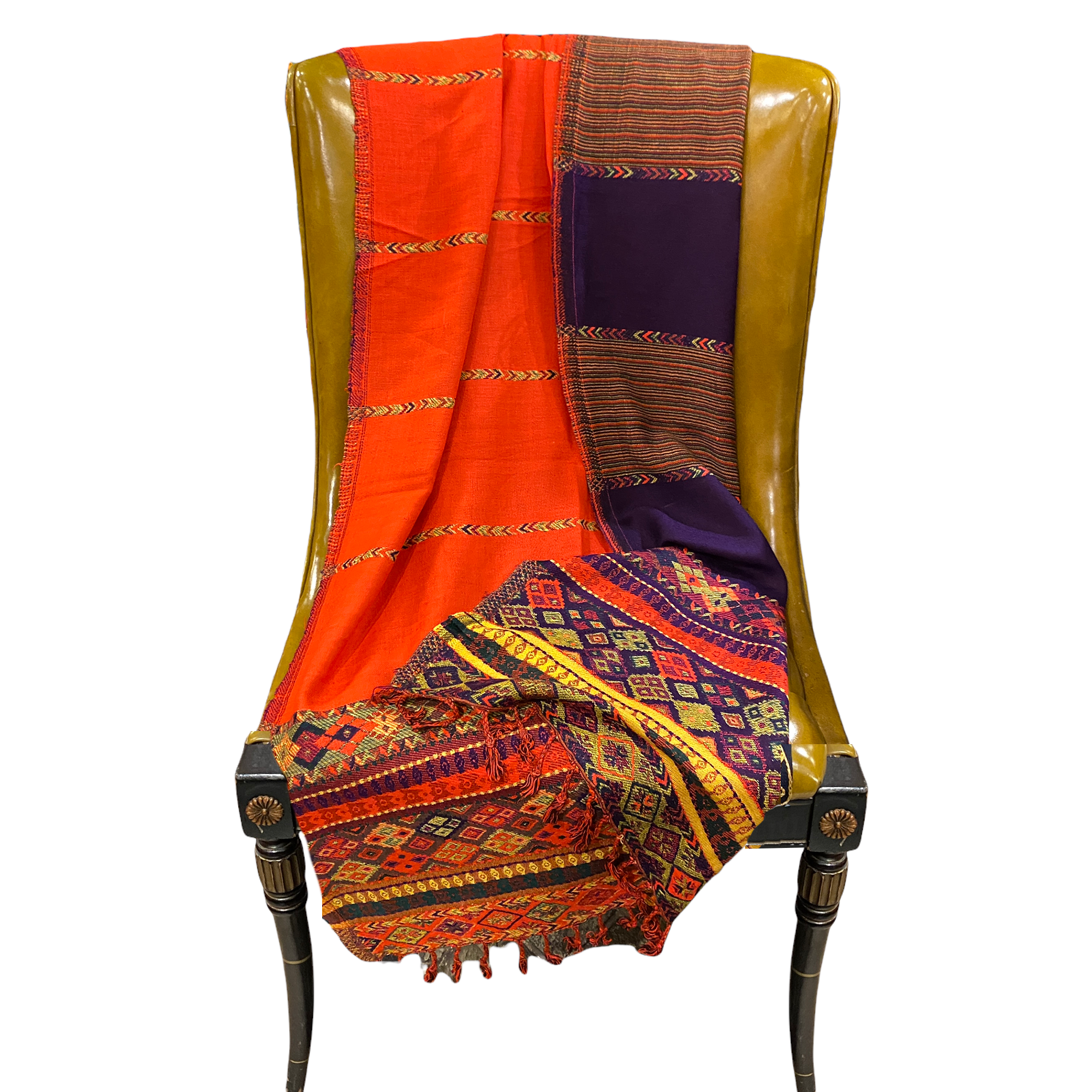 Soft Wool Blend Shawl Scarf - 2 Colors - Vintage India NYC
