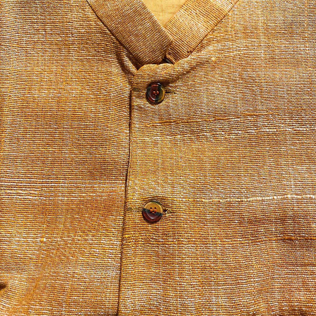 Tan Khadi Vest - Vintage India NYC