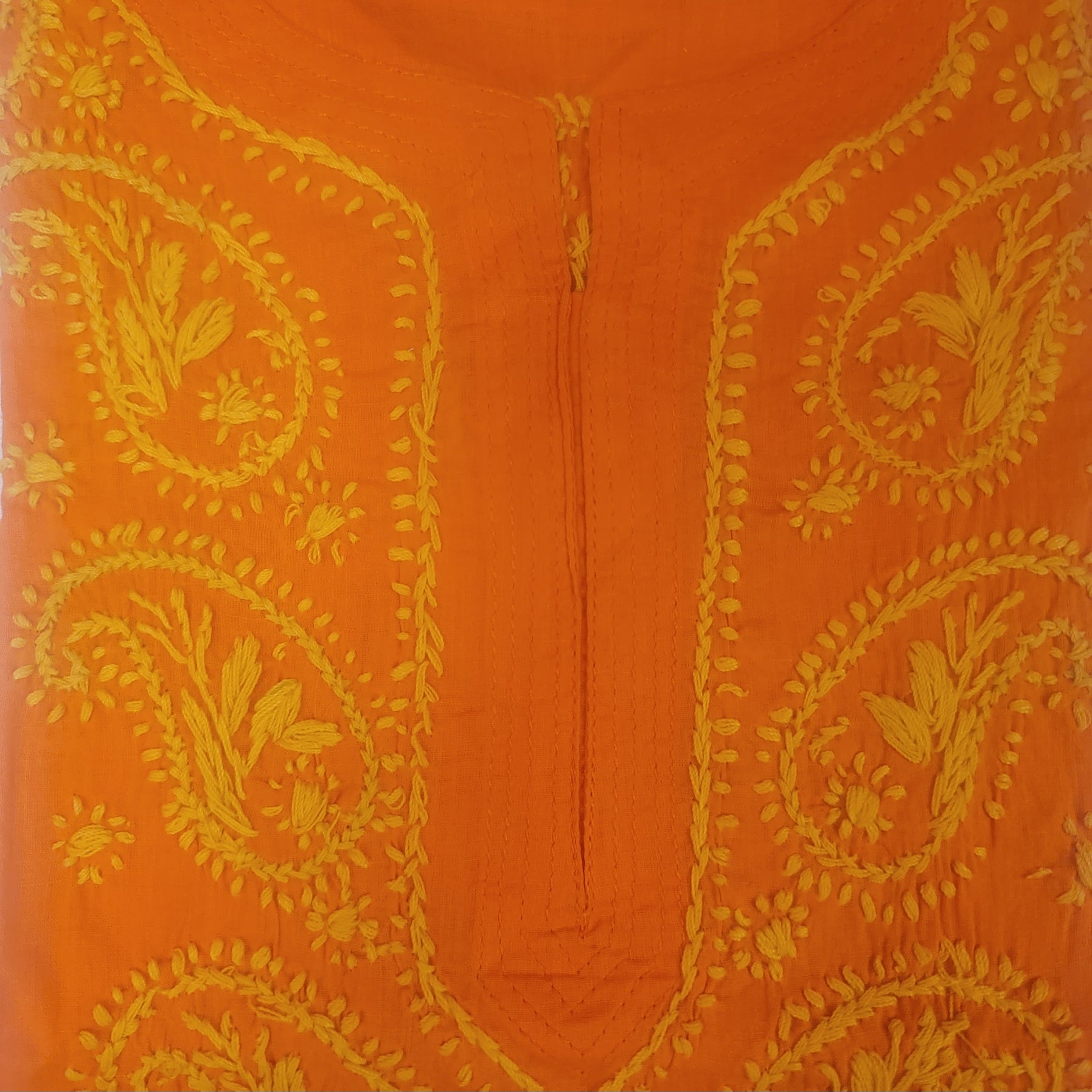 AR Short Embroidered Cotton Tunic Kurti-S - Vintage India NYC