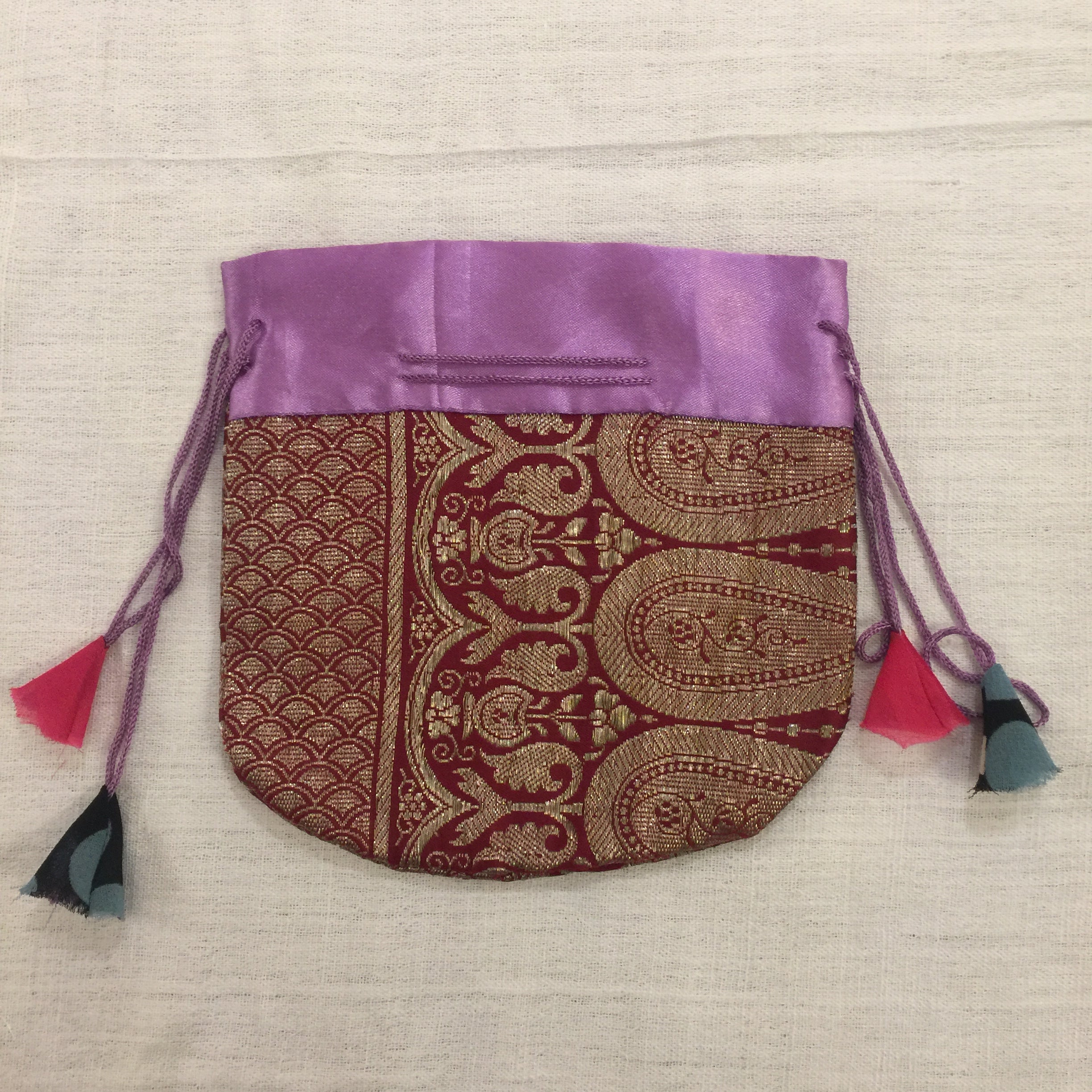 DB Sari pouch Lg - Vintage India NYC