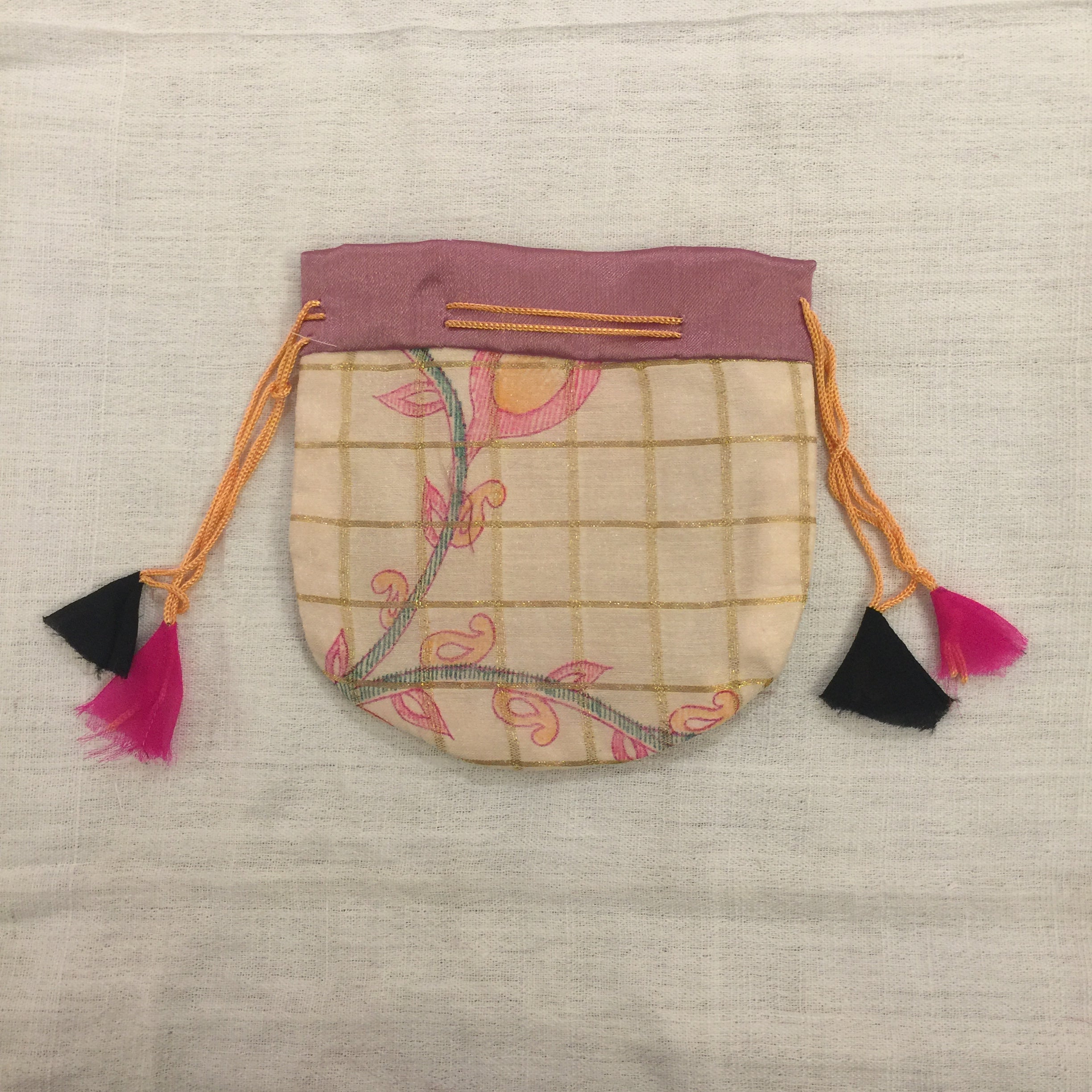 DB Sari pouch Lg - Vintage India NYC