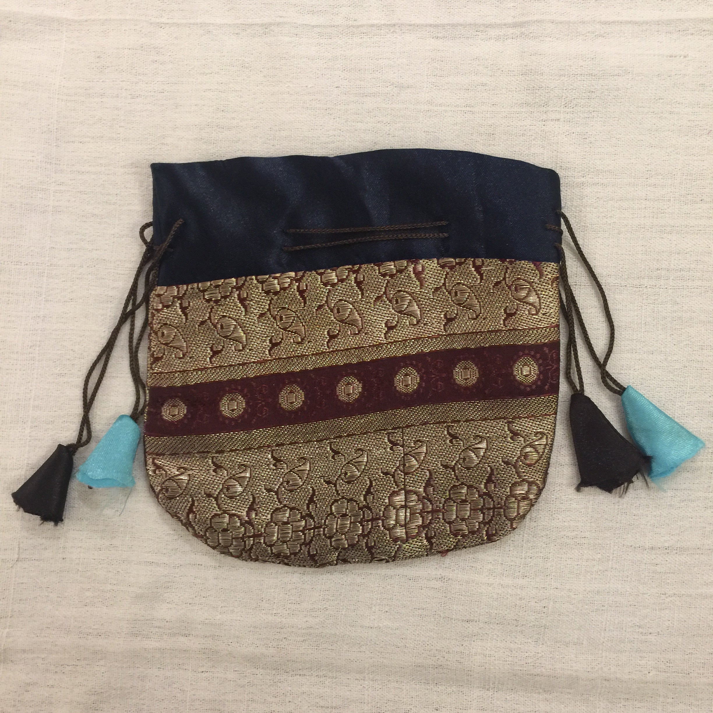 DB Sari pouch Lg - Vintage India NYC