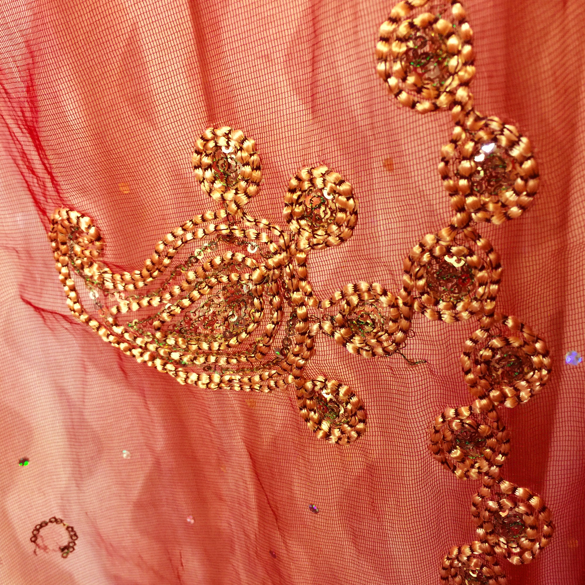 Single Curtains-Reds - Vintage India NYC