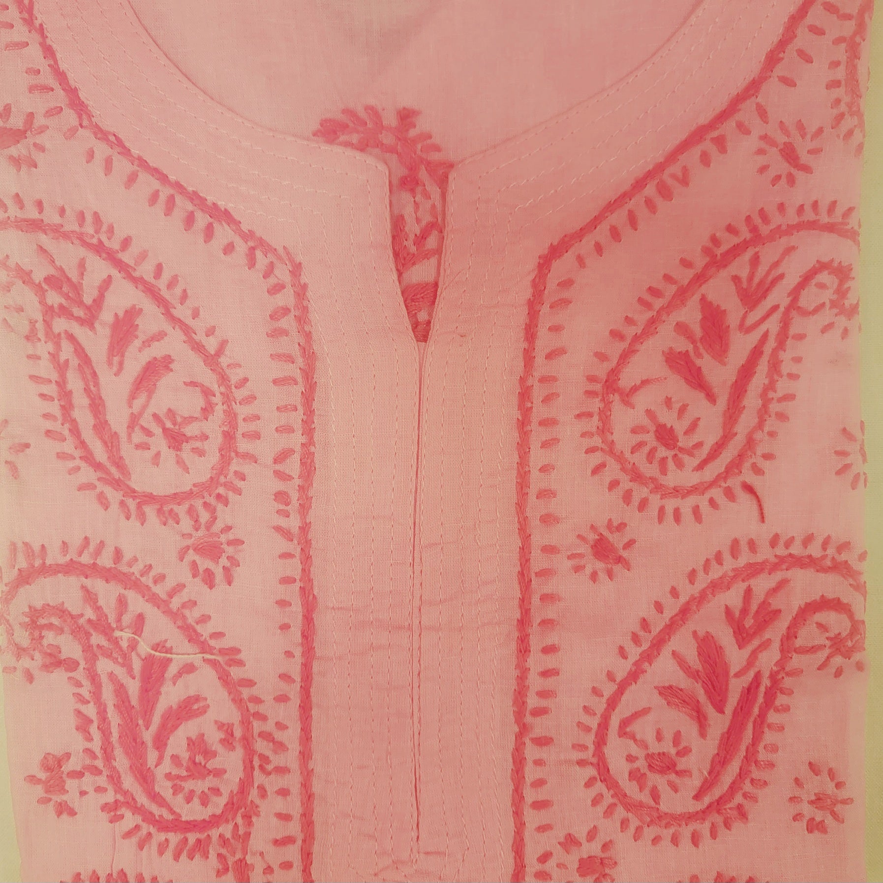 AR Short Embroidered Cotton Tunic Kurti-S - Vintage India NYC