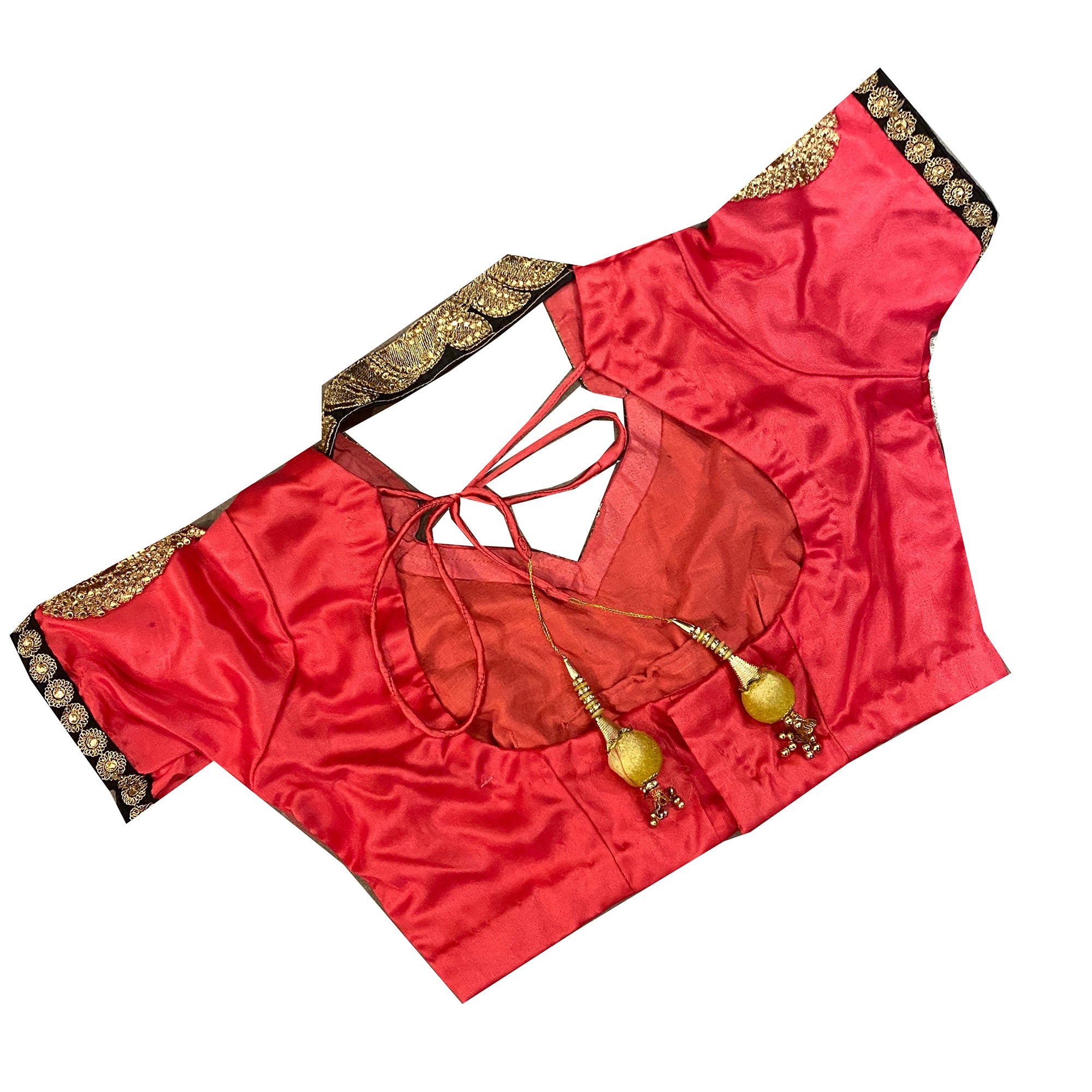 Pink and black saree - Vintage India NYC