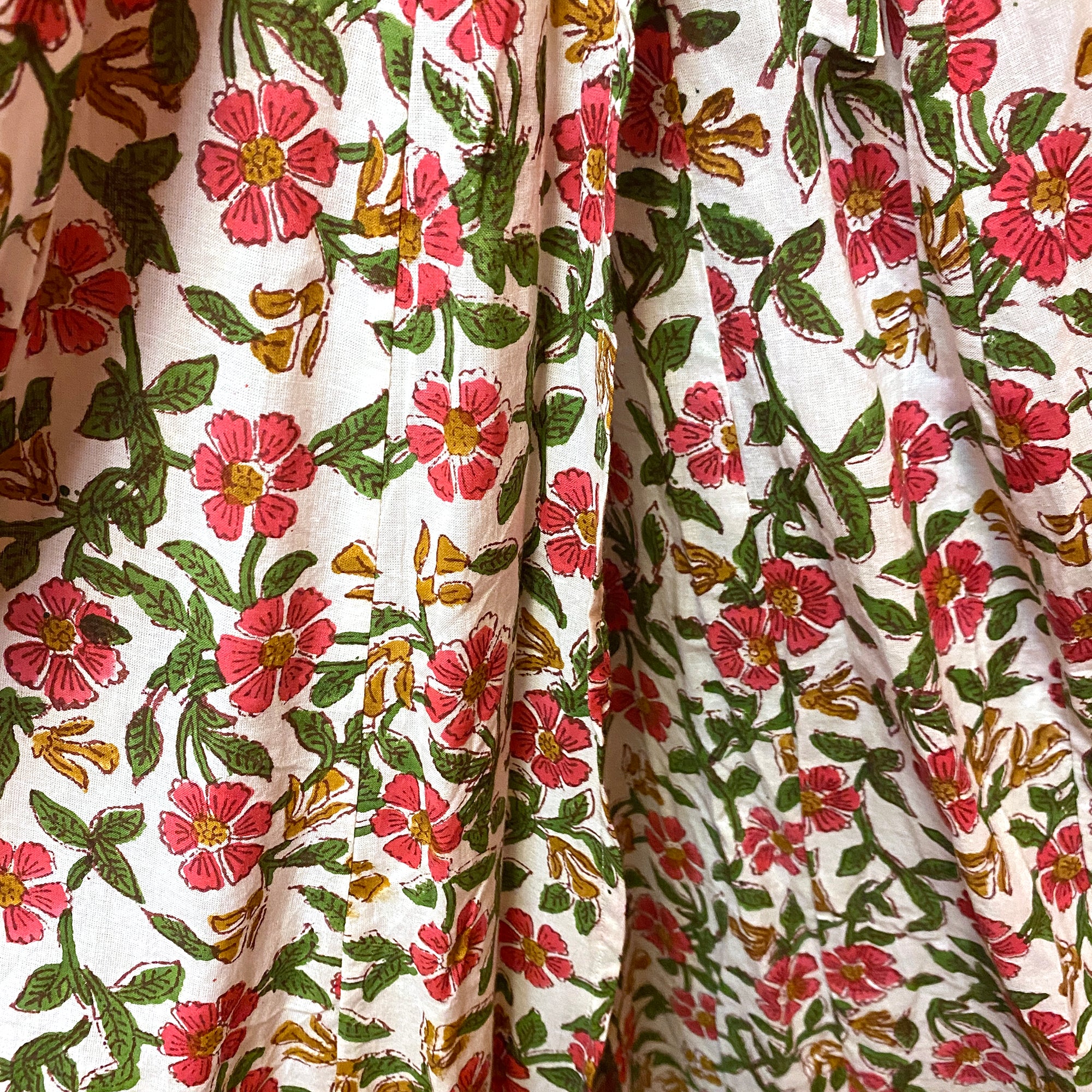AR Blockprint Angrakha Wrap Dress-3 pattern choices - Vintage India NYC