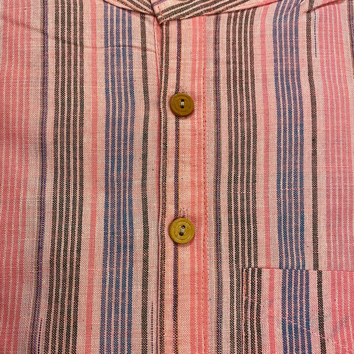 Striped Khadi Kurtas-Size 40-44 - Vintage India NYC