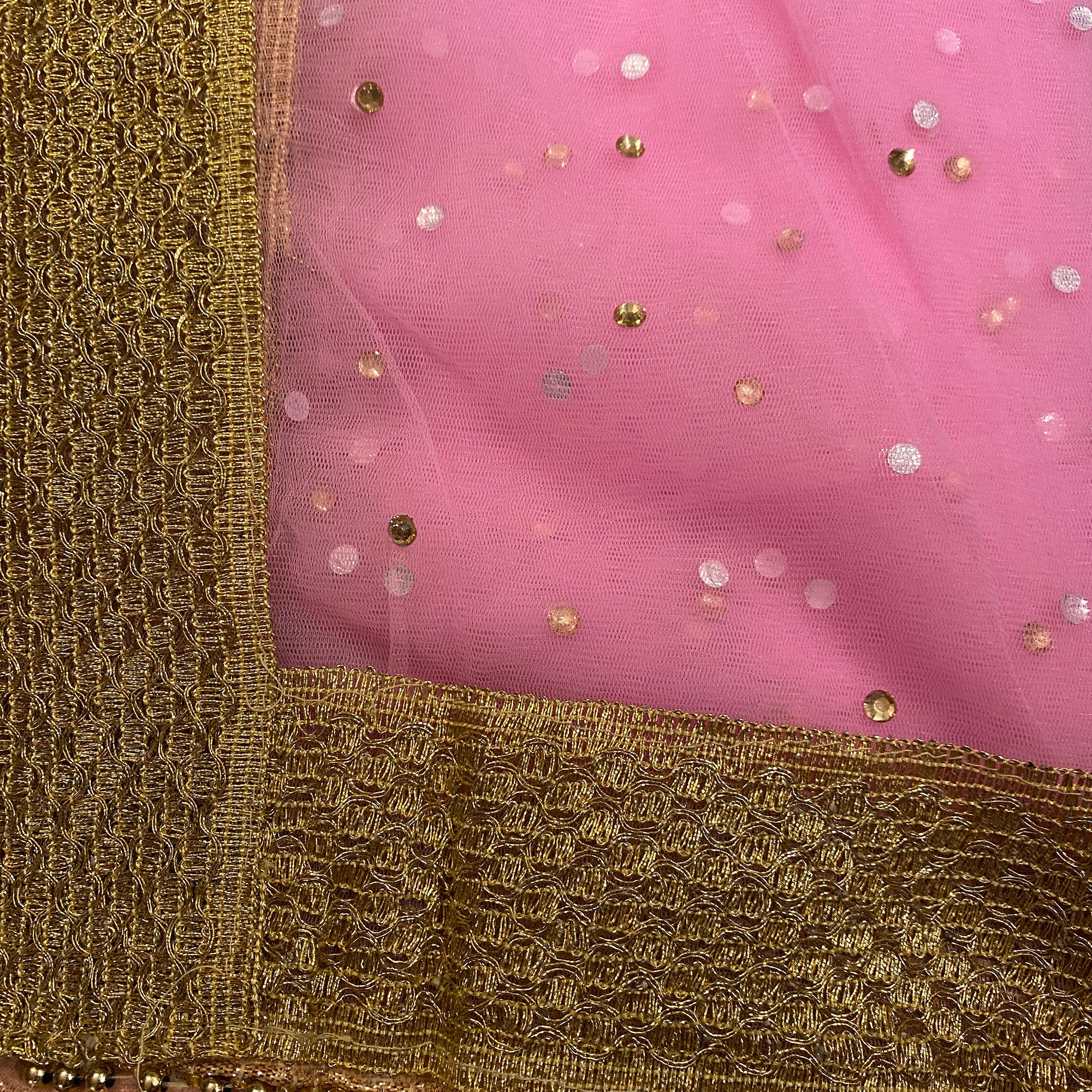 DT Stonework Dupatta - Vintage India NYC