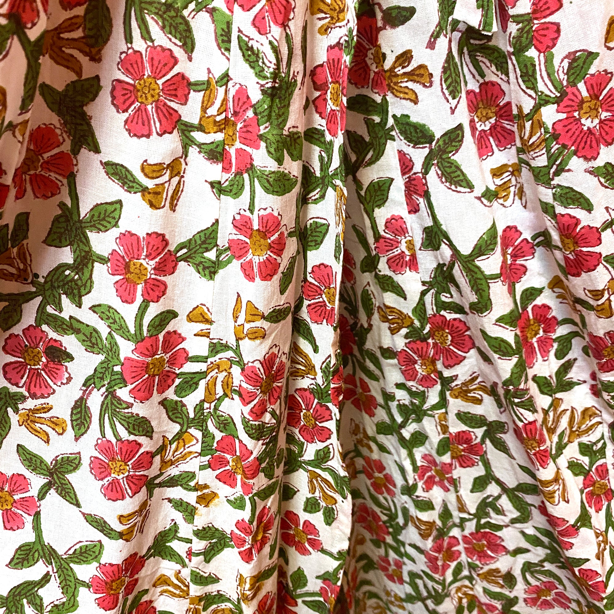 AR Blockprint Angrakha Wrap Dress-3 pattern choices - Vintage India NYC