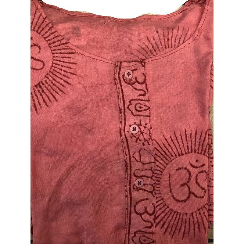 Om print shirt - Vintage India NYC