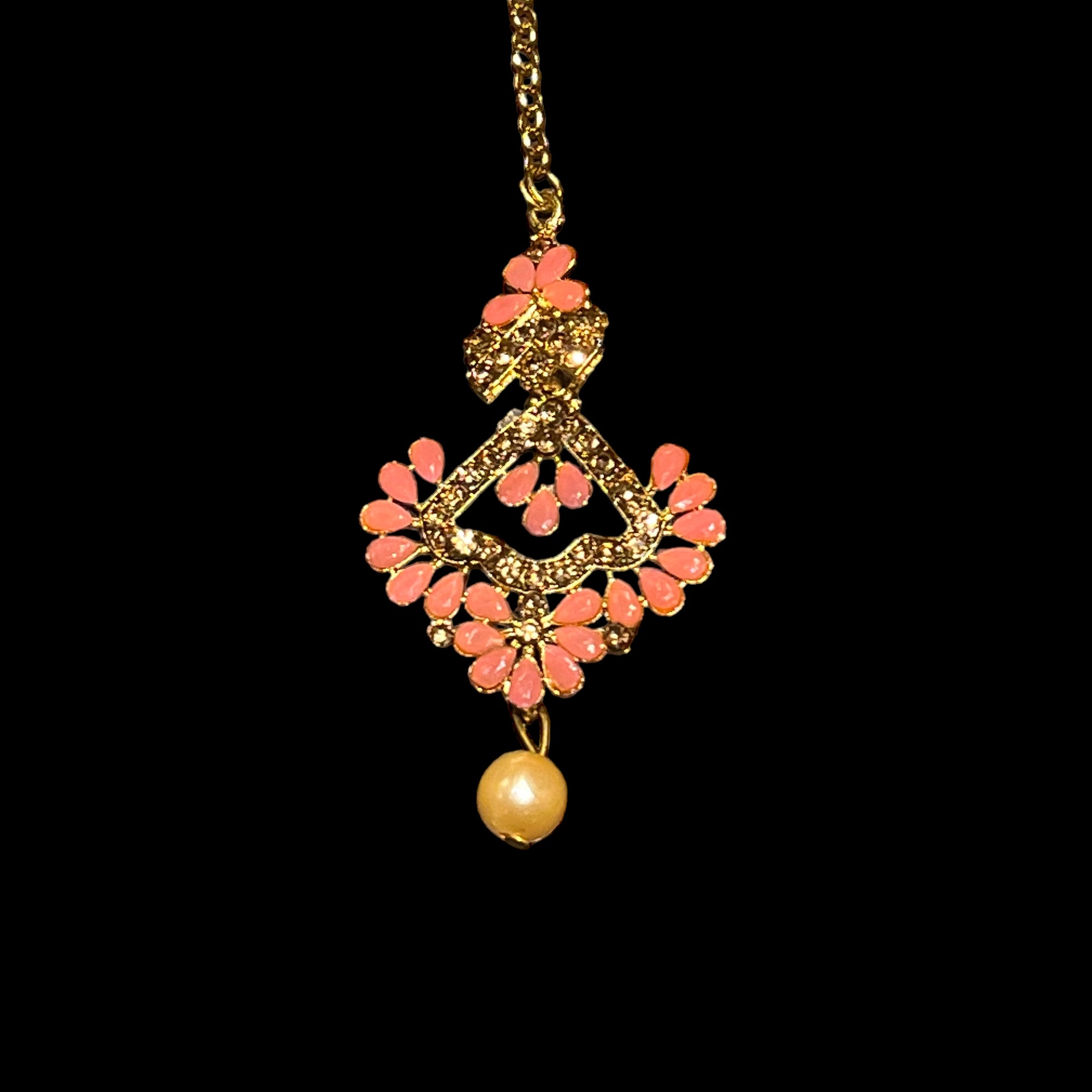 Flower Petal Maang Tikkas-6 Colors - Vintage India NYC