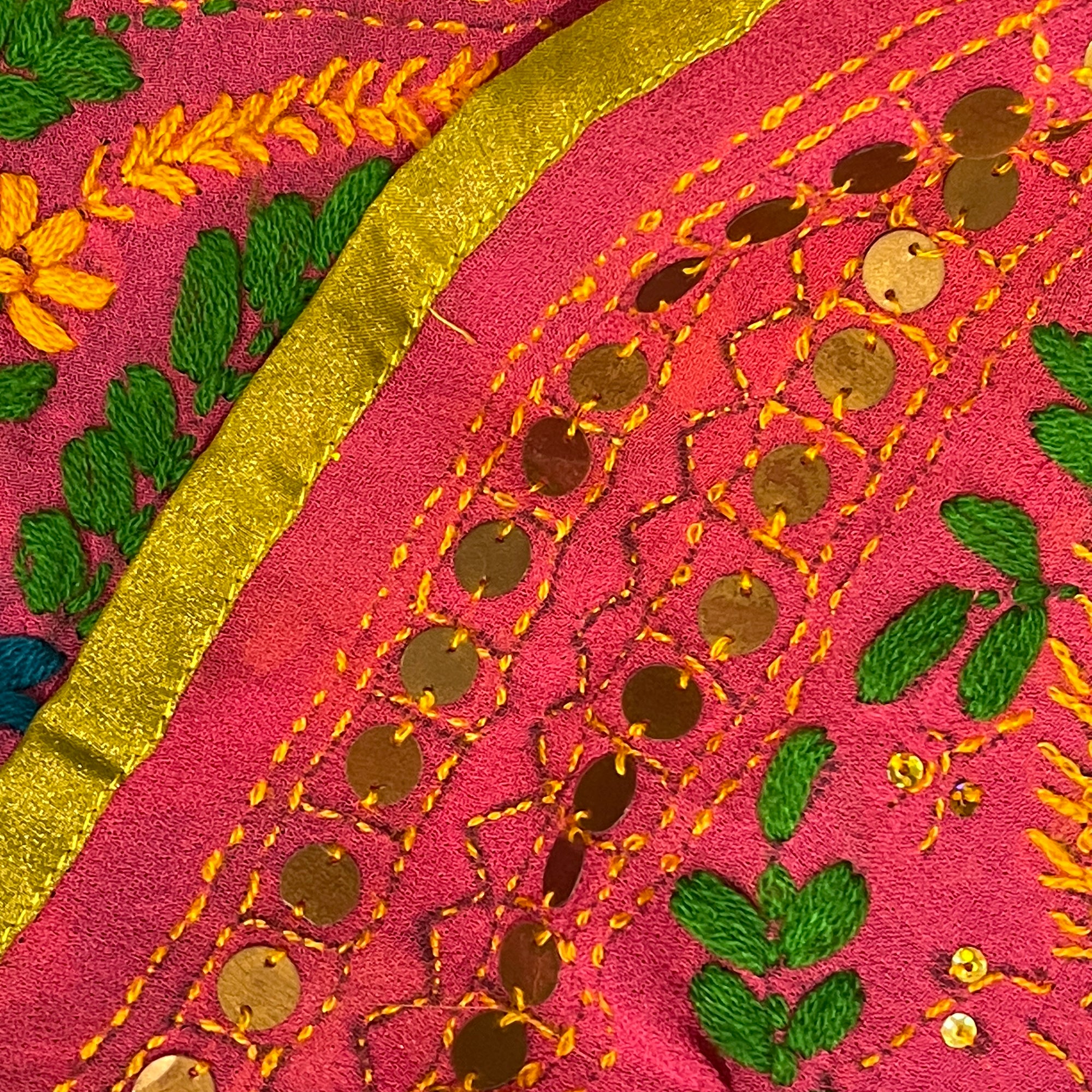 Vintage Phulkari Dupatta Scarf - Vintage India NYC