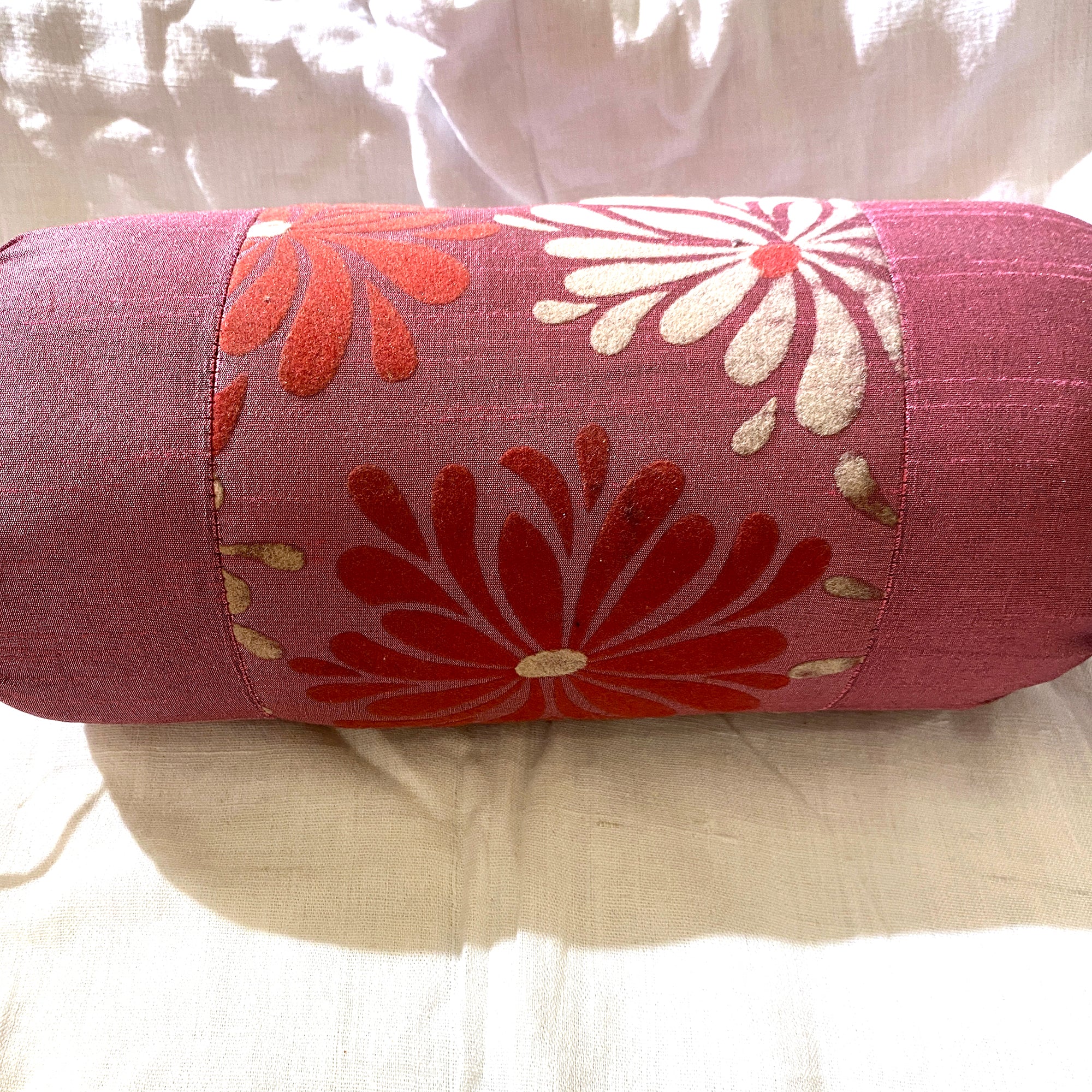 Small Bolster Pillows w/ Insert - Vintage India NYC