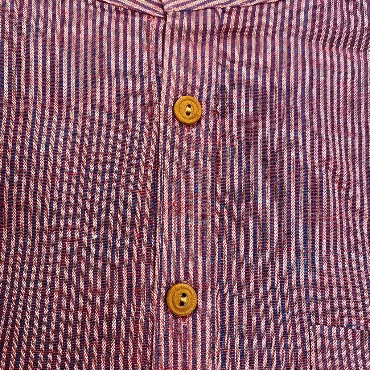 Striped Khadi Kurtas-Size 40-44 - Vintage India NYC