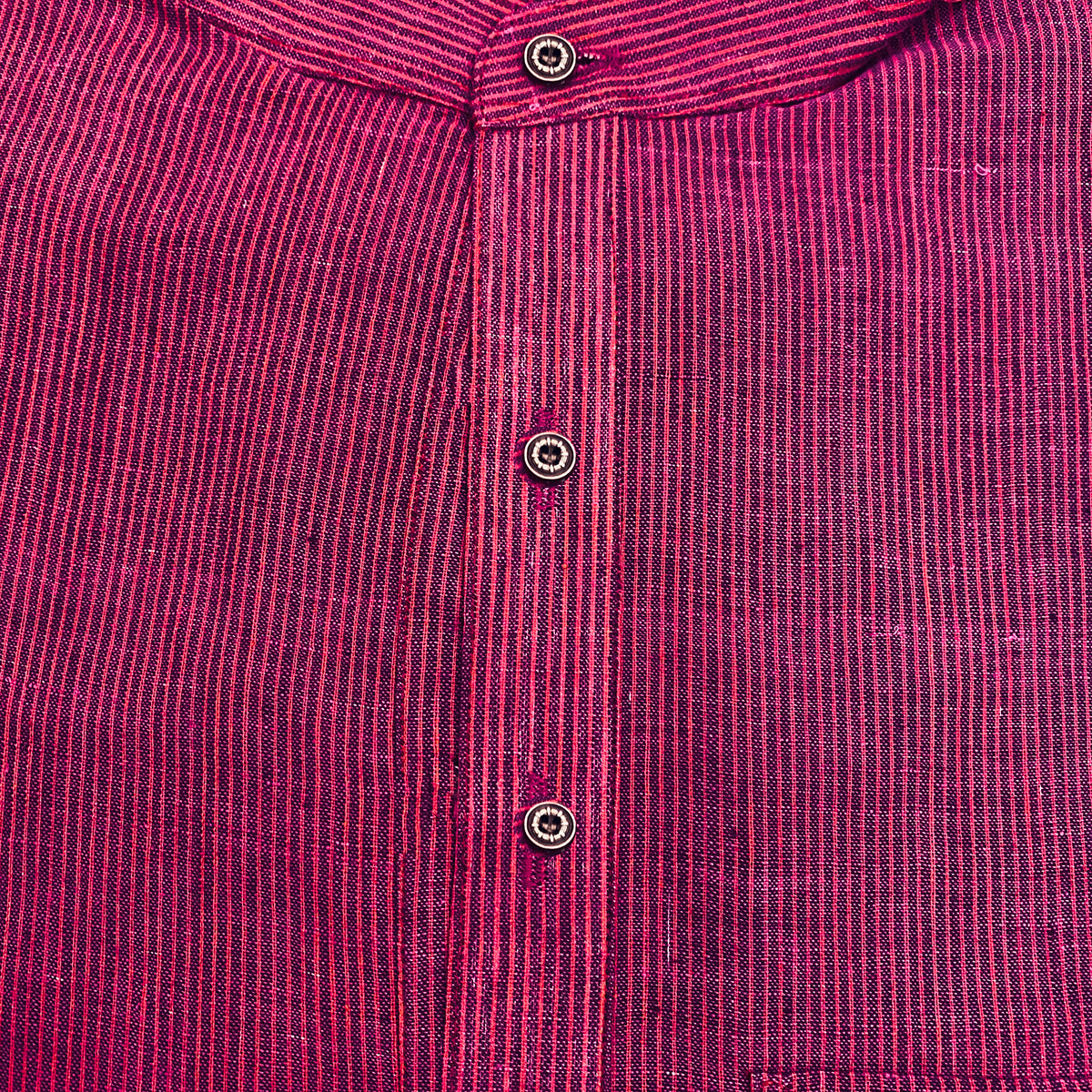 Striped Khadi Kurtas-Size 38 - Vintage India NYC
