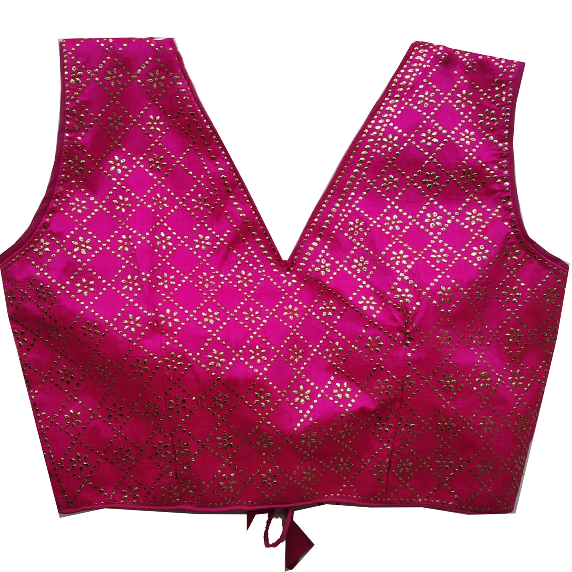 V Neck Choli Blouse-6 Colors - Vintage India NYC