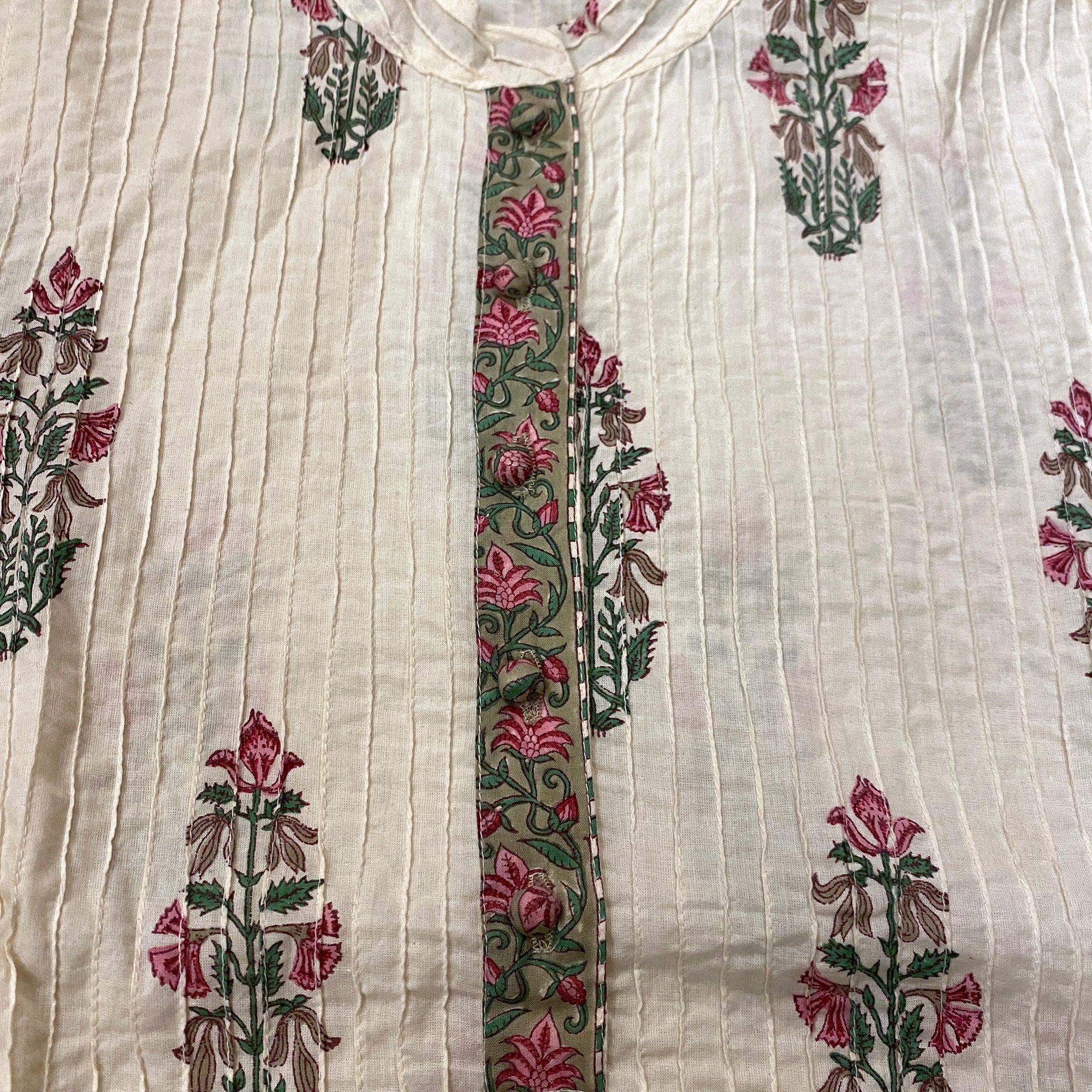DB Block Print Top-6 Styles- Choose Size & Style - Vintage India NYC